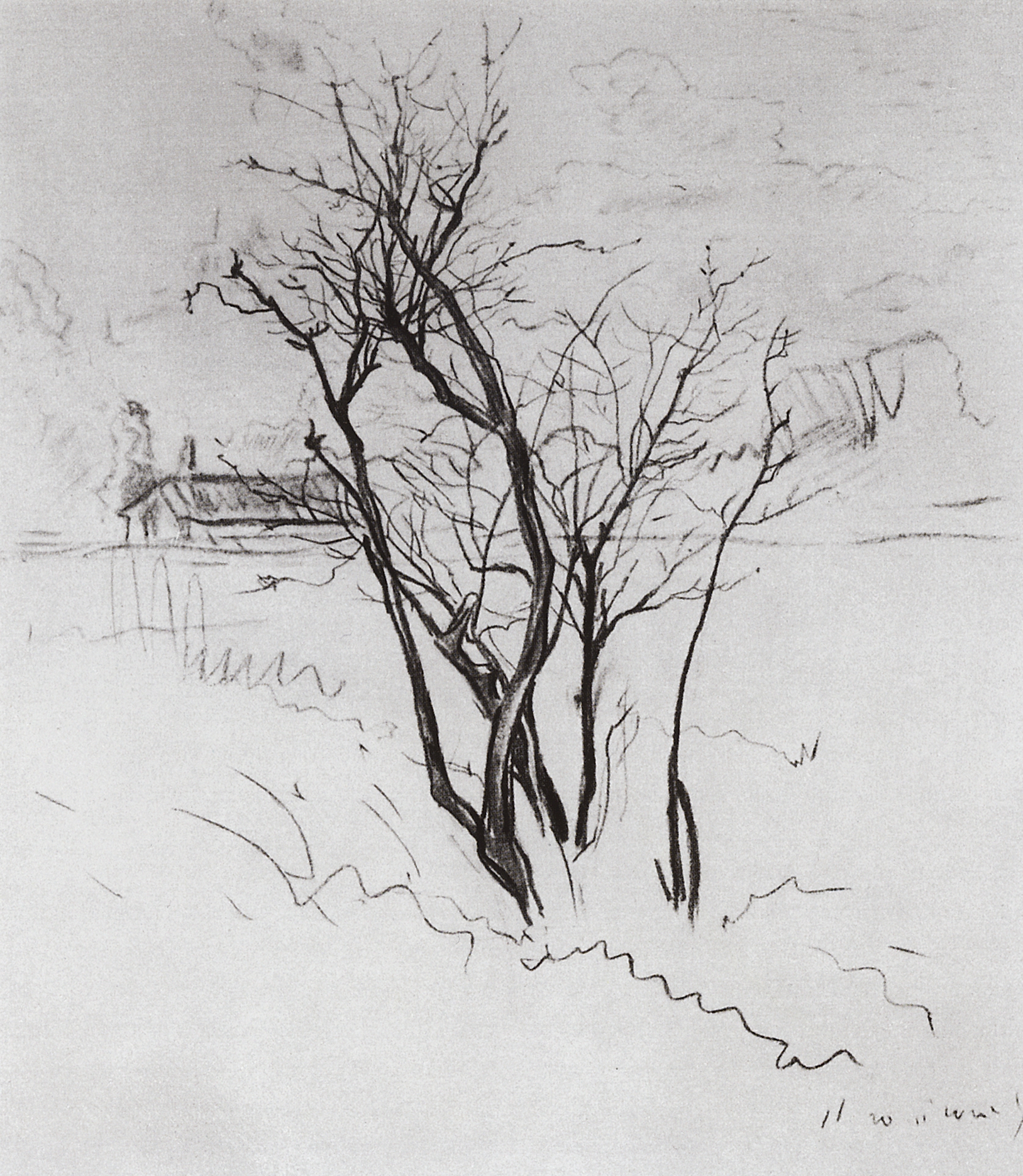 Сомов. Дерево в поле. 1897