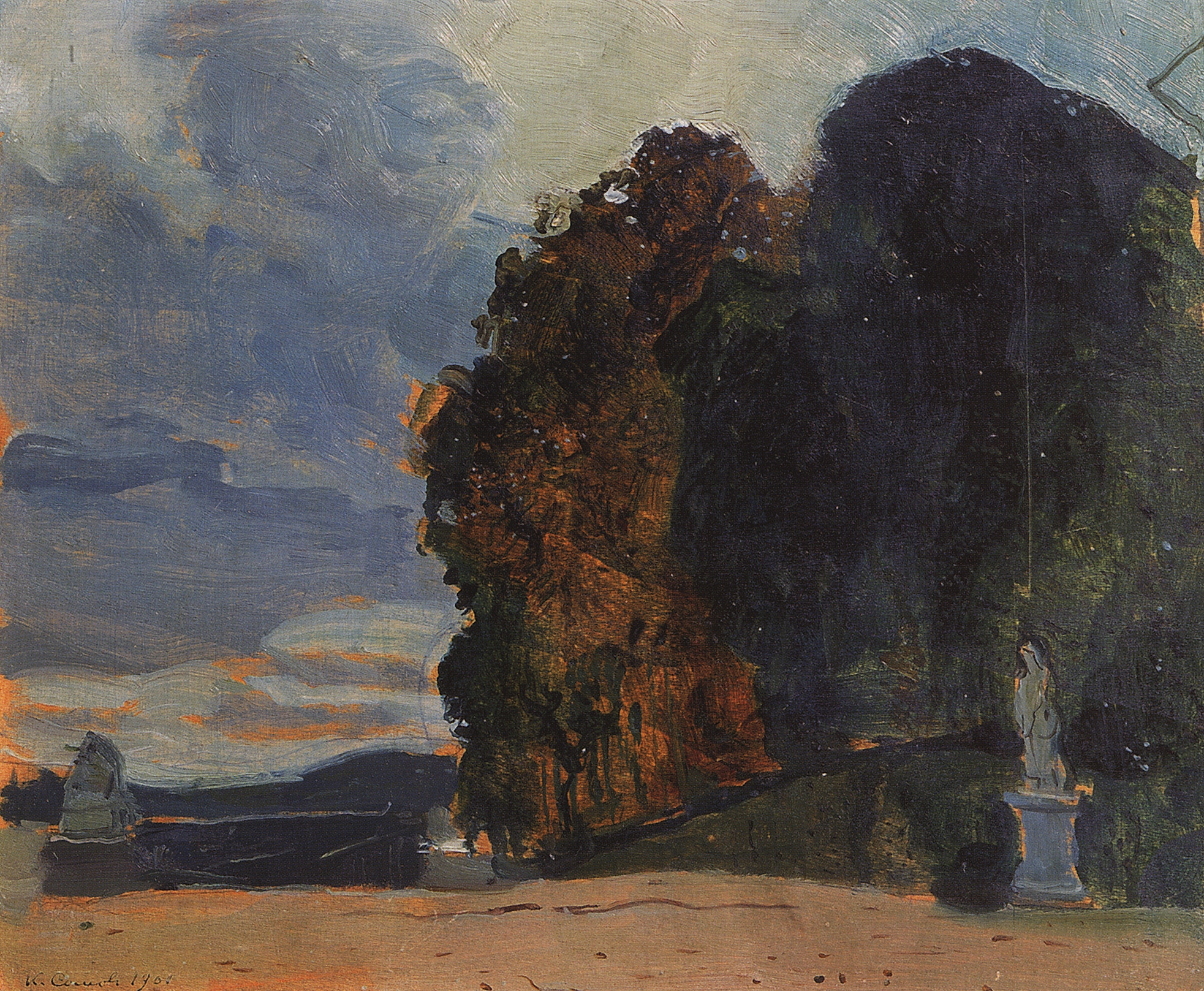 Сомов. В Версальском парке. 1894