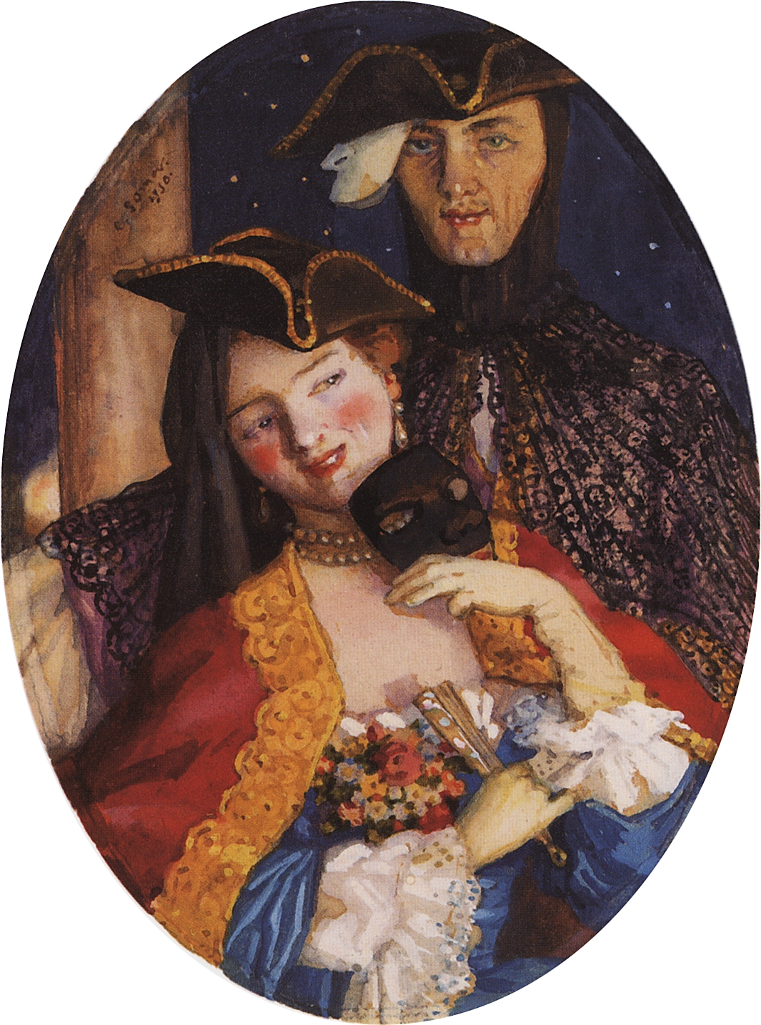 Сомов. Две маски (Пара накануне карнавала). 1930