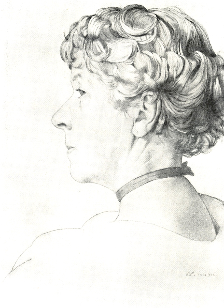 Сомов. Портрет А.А.Сомовой-Михайловой. 1920