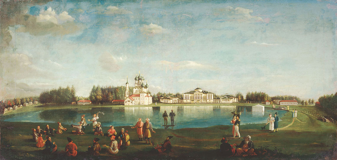 Подключников. Вид усадьбы Останкино. 1833