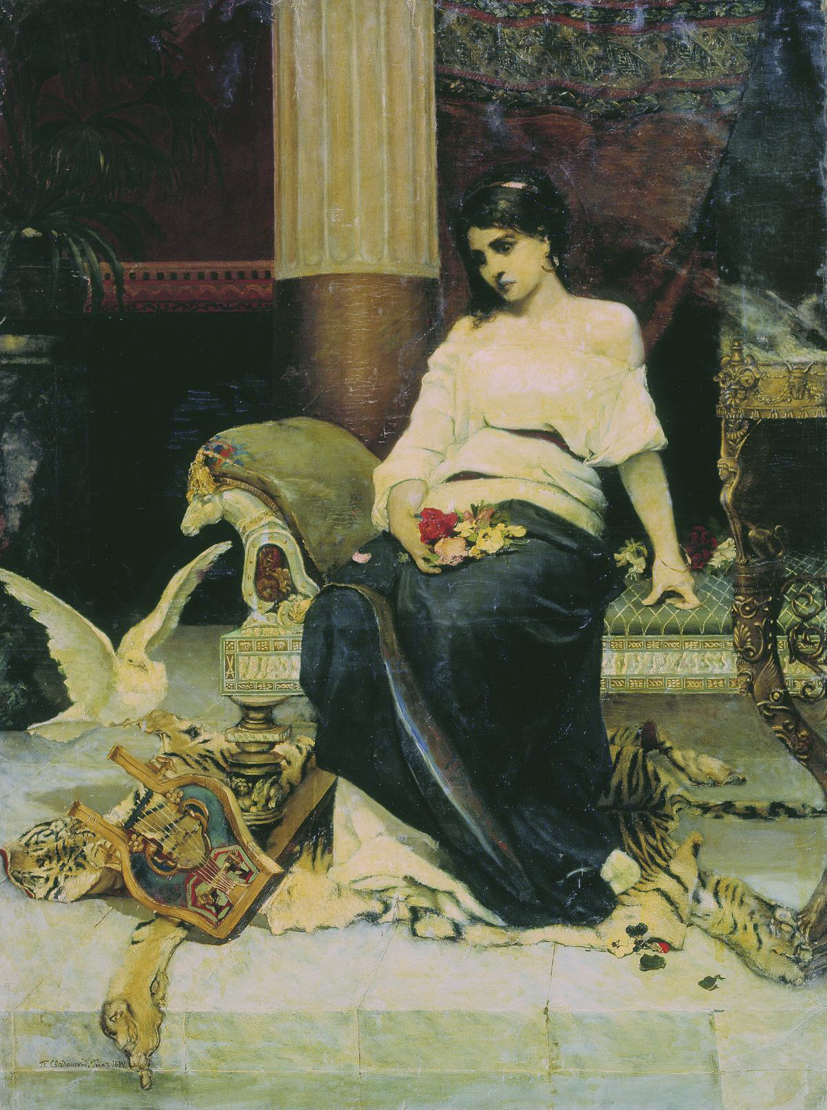 Сведомский П.. Одинокая римлянка. 1884