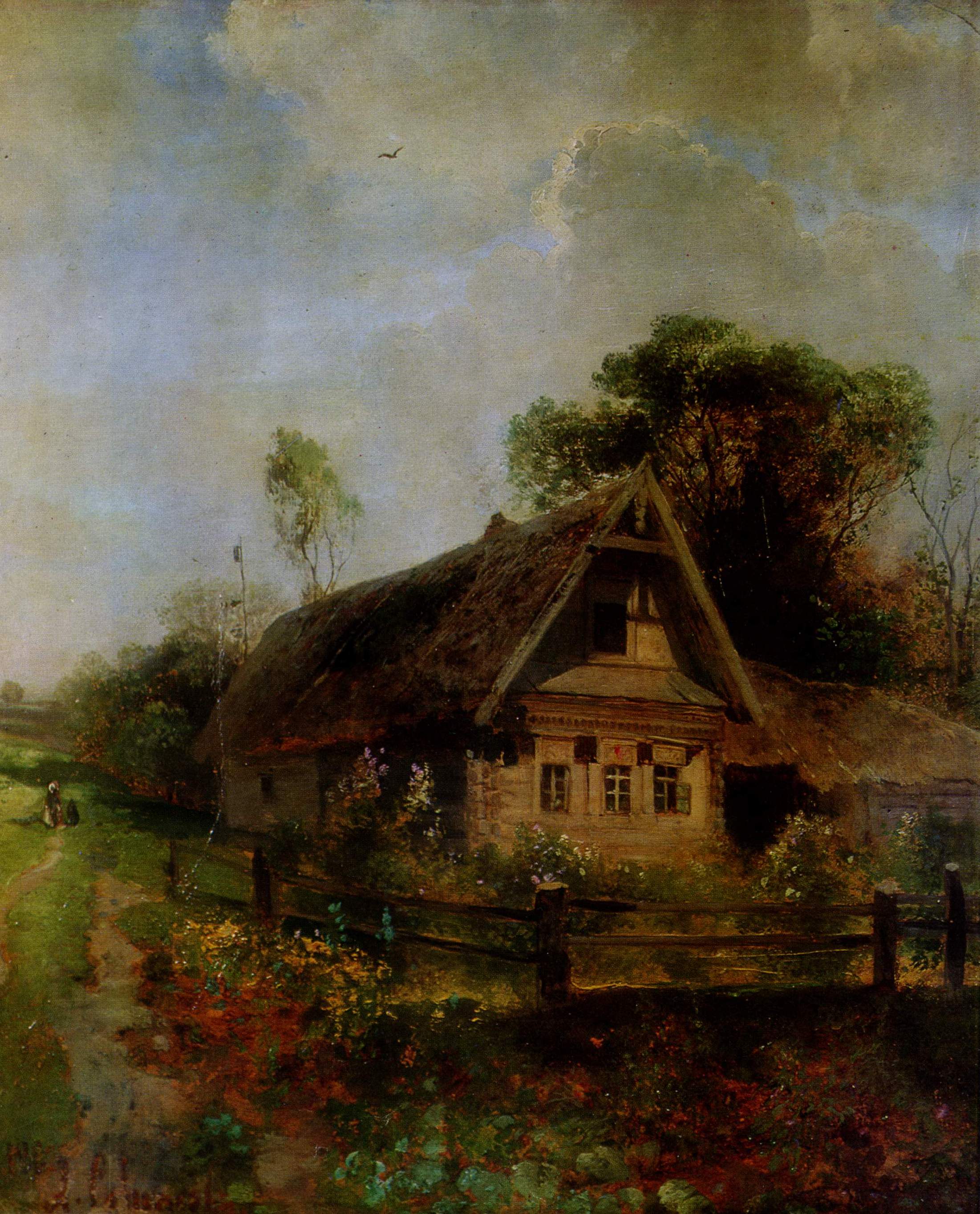Саврасов. Весной в селе. 1882
