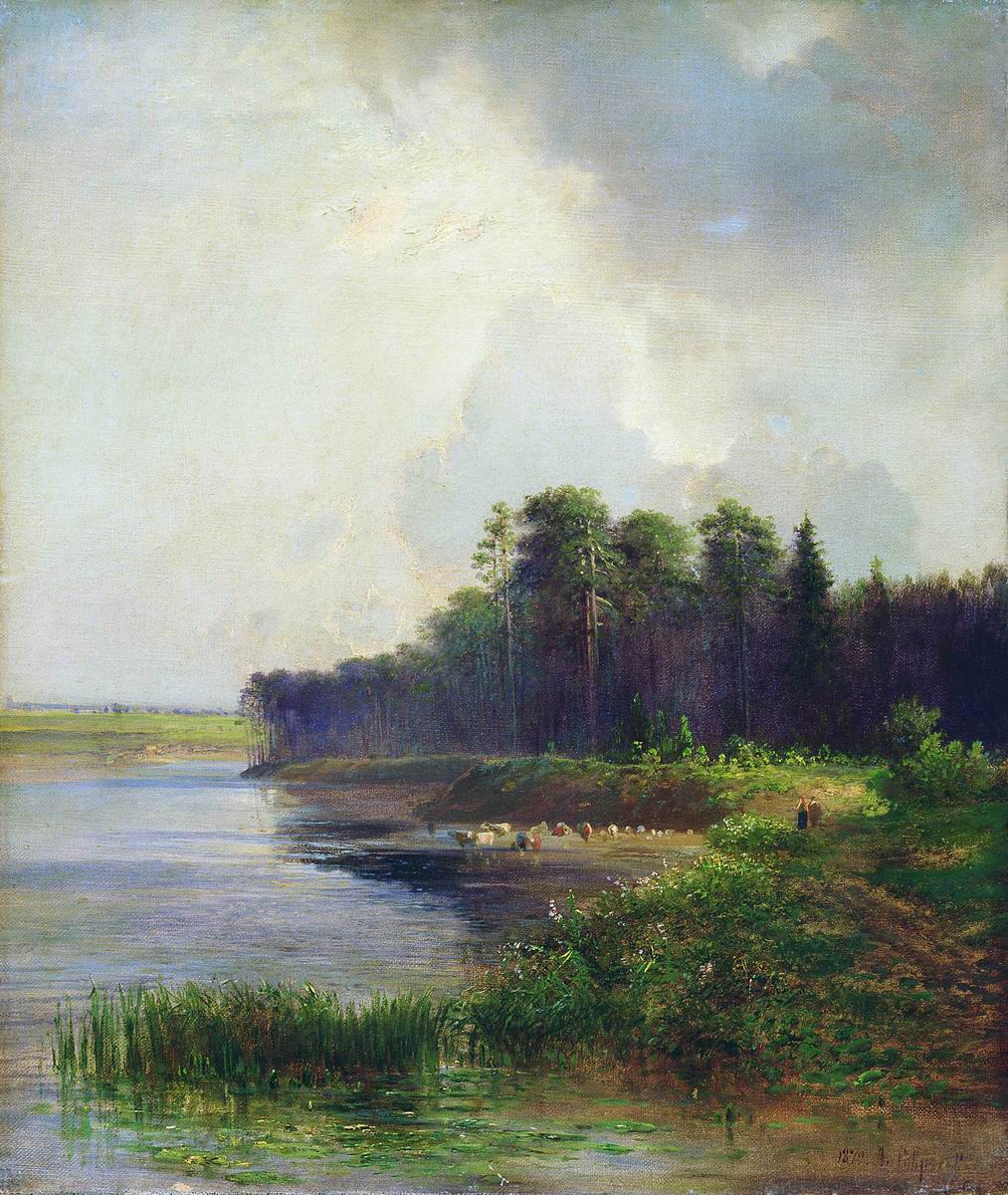 Саврасов. Берег реки. 1879