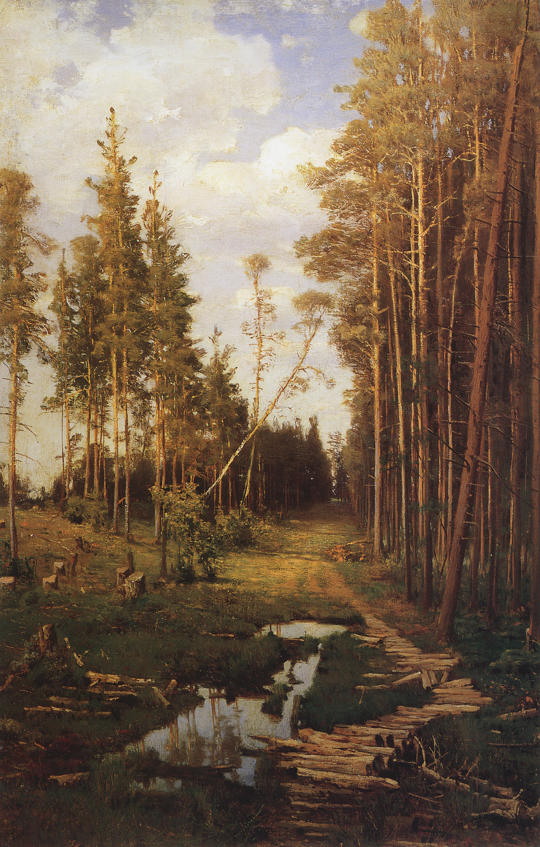 Саврасов. Просека в сосновом лесу. 1883