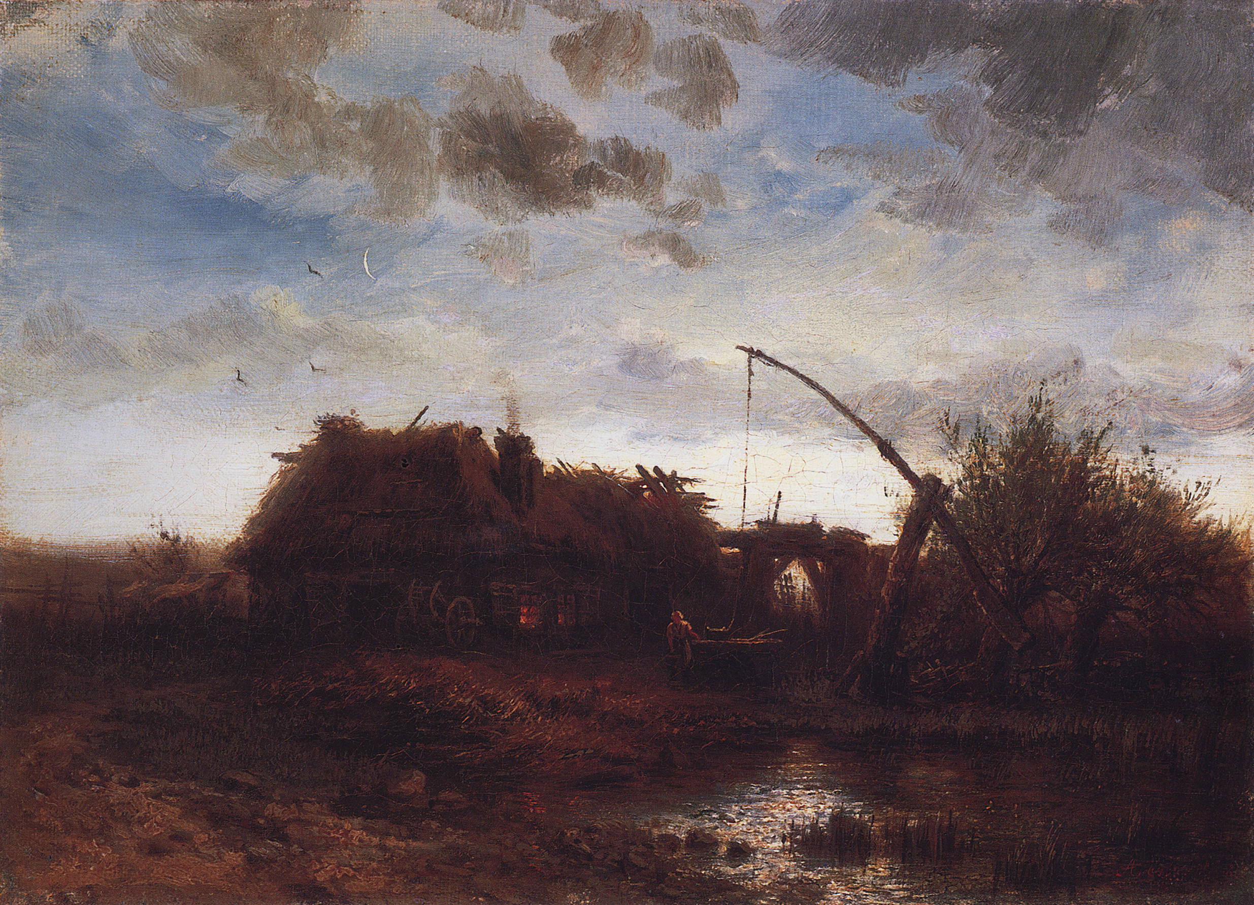 Саврасов. У колодца. Около 1868