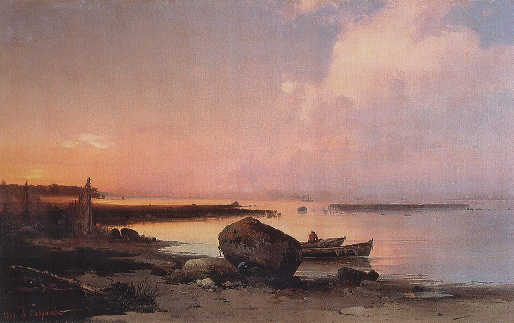 Саврасов. Морской берег в окрестностях Ораниенбаума. 1854