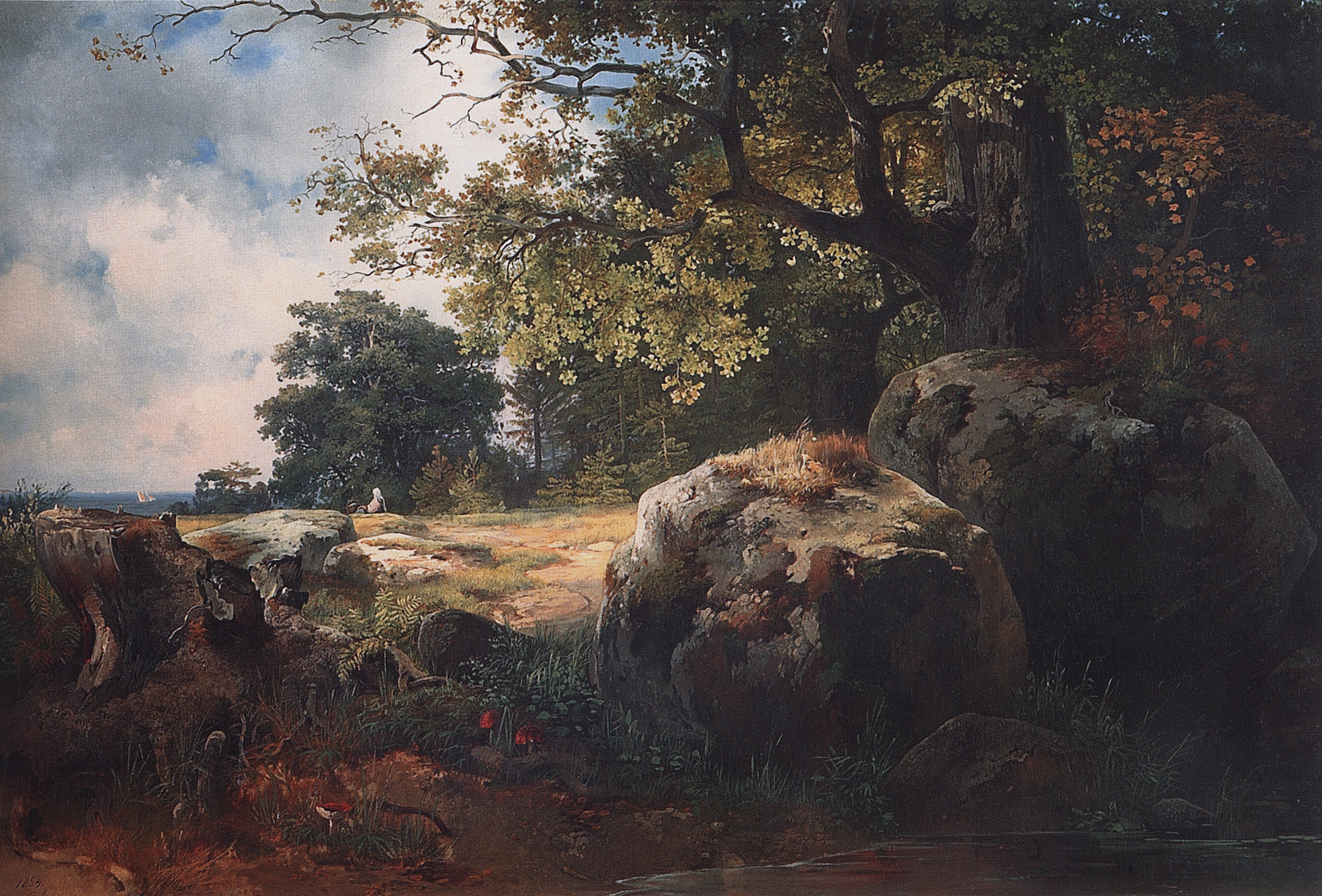 Саврасов. Вид в окрестностях Ораниенбаума. 1854