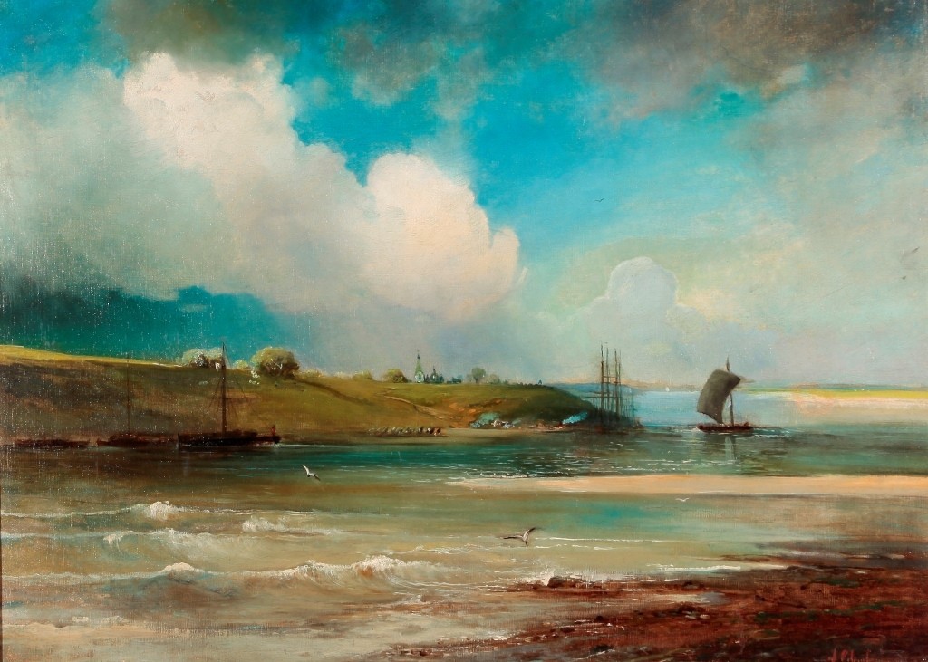 Саврасов. Вид Волги под Юрьевцем. 1870-е