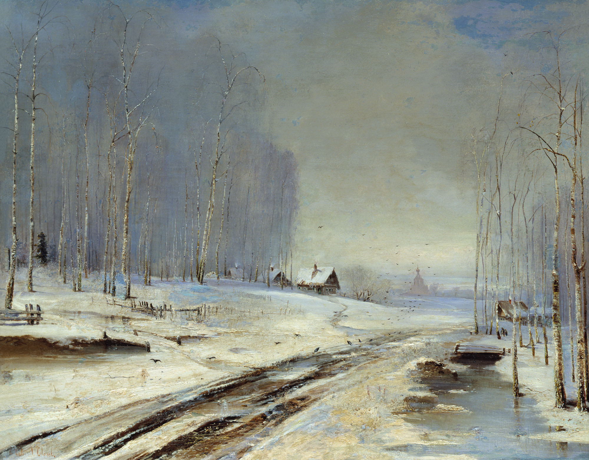 Саврасов. Распутица. 1894