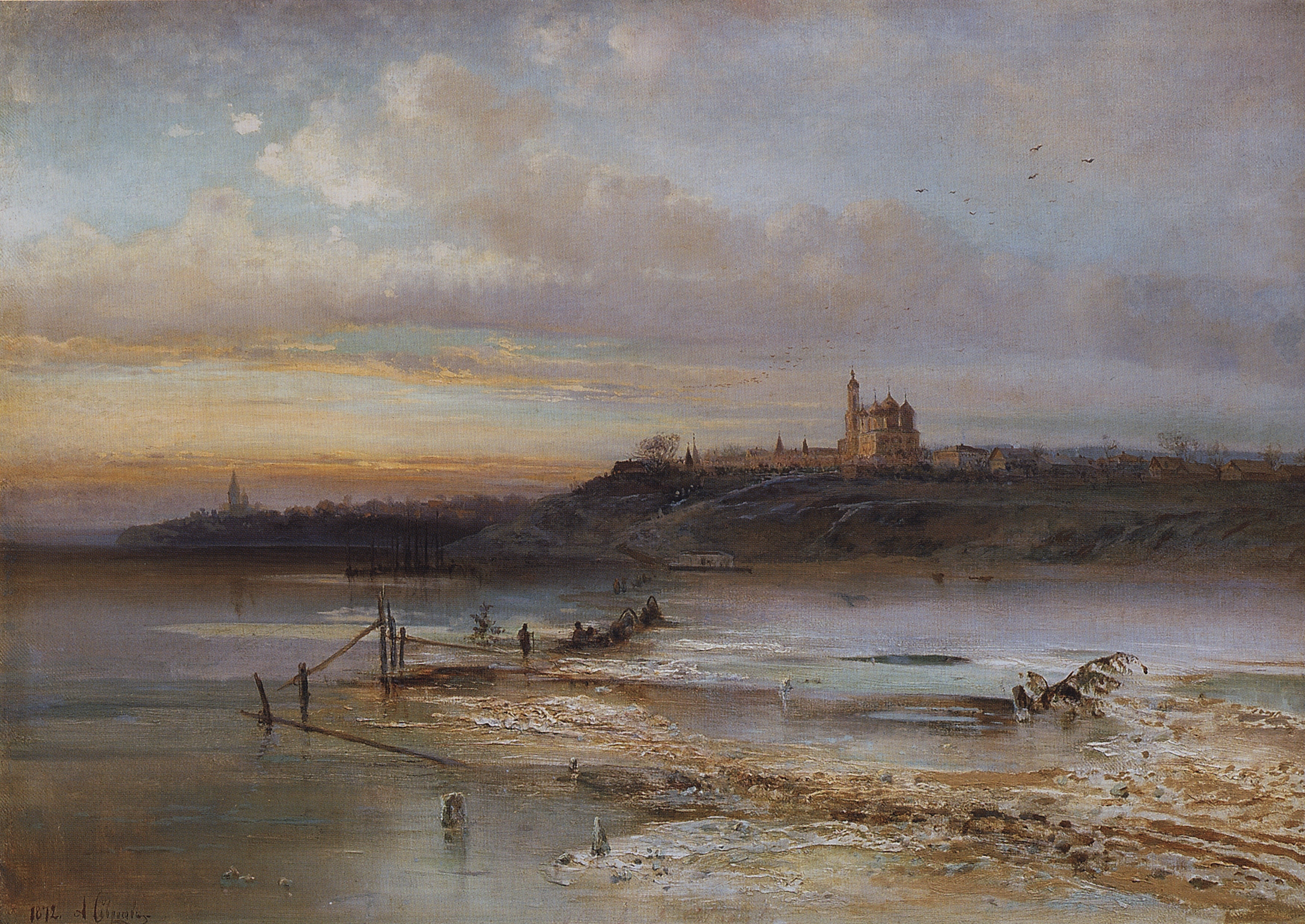 Саврасов. Оттепель. Ярославль. 1874