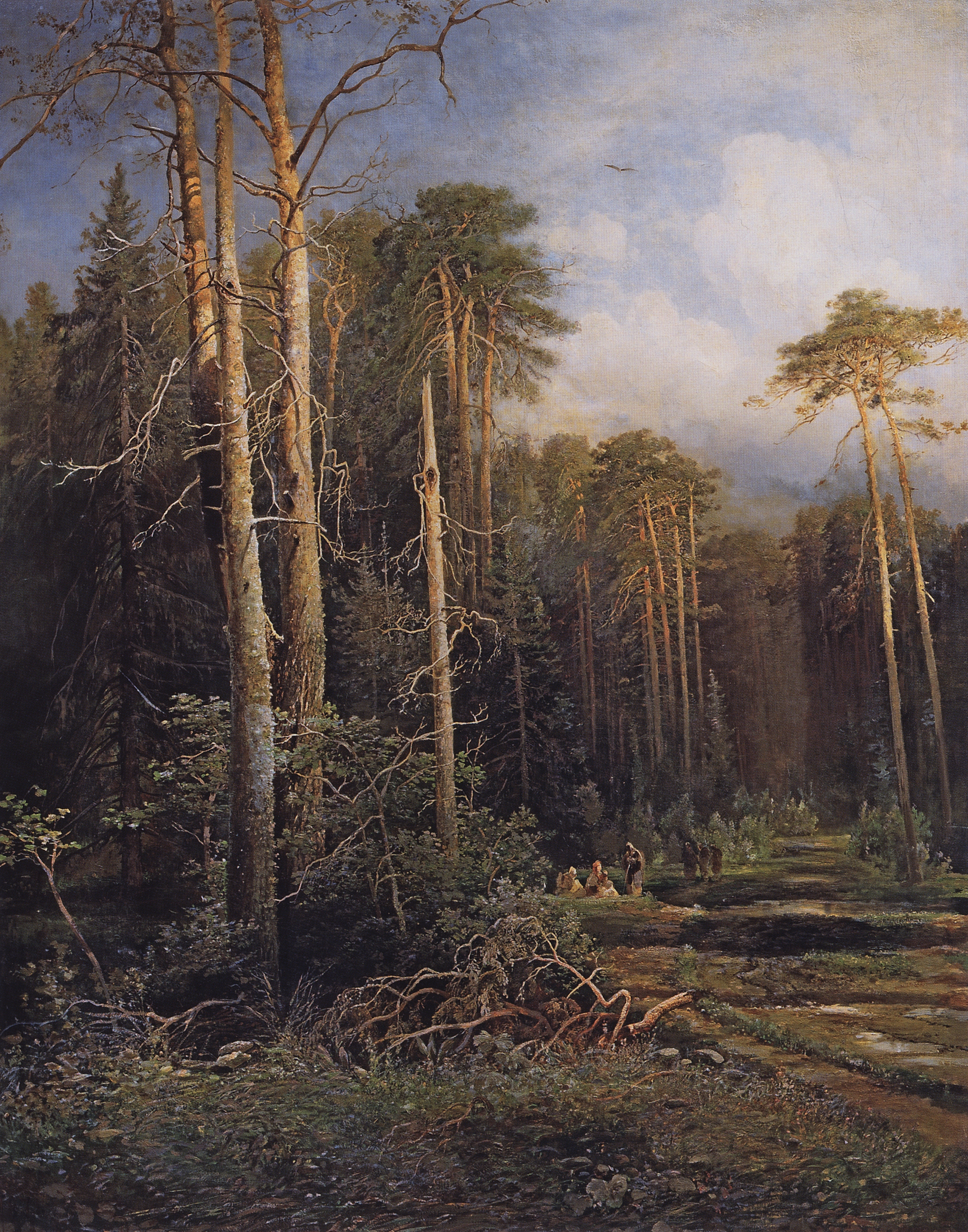 Саврасов. Дорога в лесу. 1871
