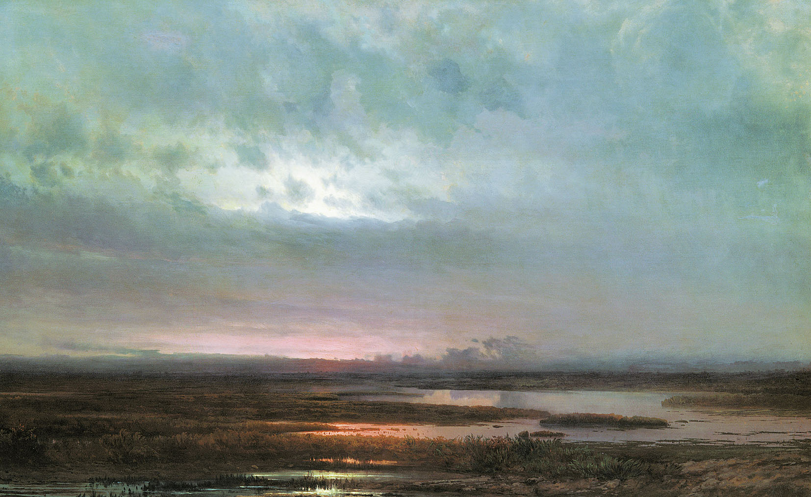 Саврасов. Закат над болотом. 1871
