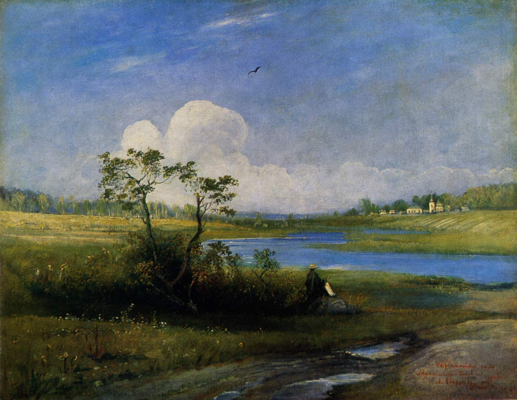 Саврасов. Окрестности села Михайловского Псковской губернии. 1880-е