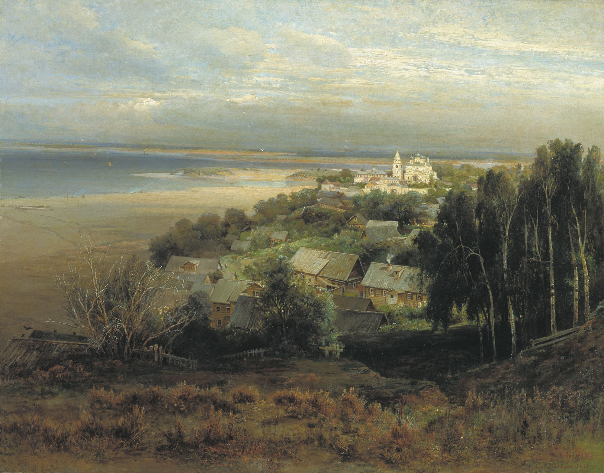 Саврасов. Печерский монастырь под Нижним Новгородом. 1871