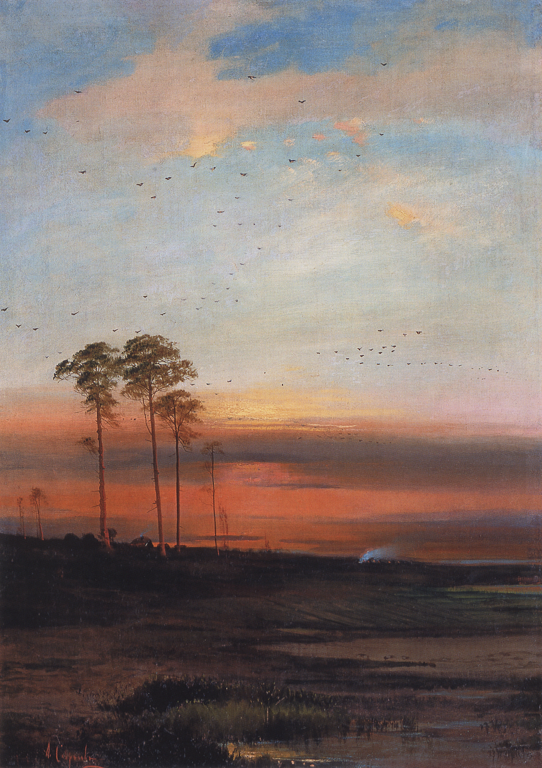 Саврасов. Закат. Начало 1870-х