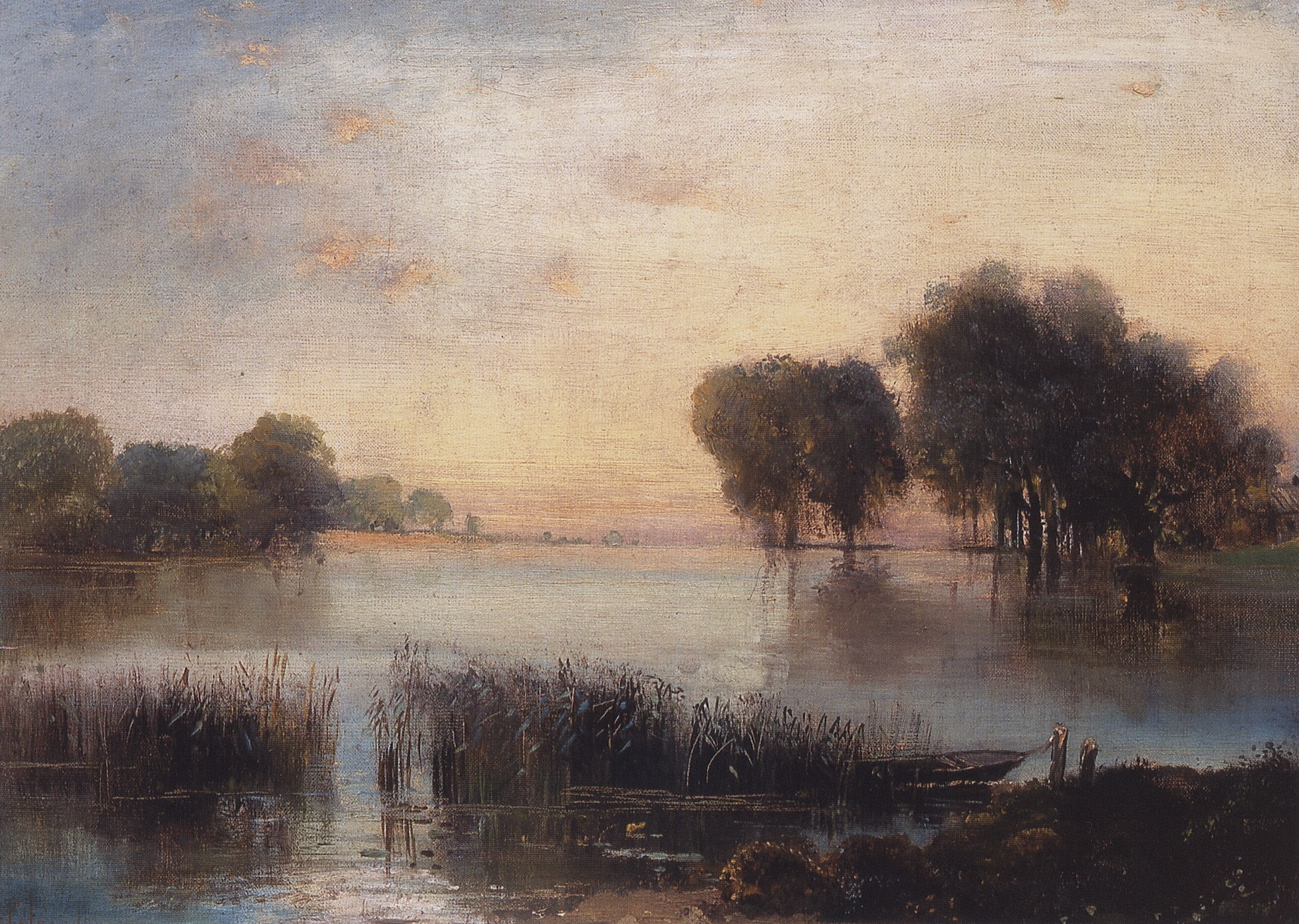 Саврасов. Пейзаж с рекой. 1880-е