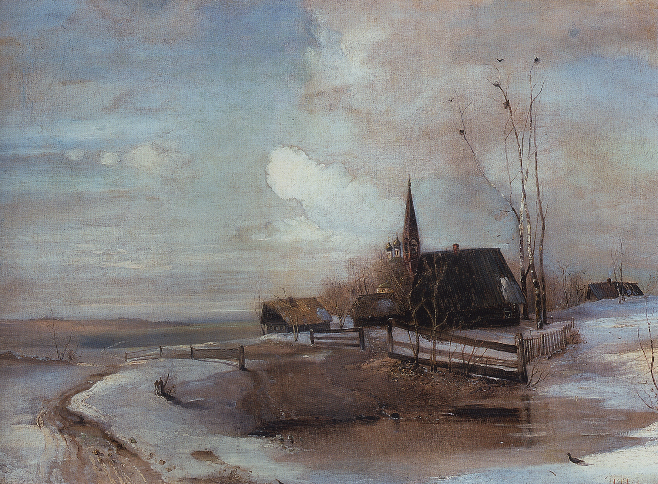 Саврасов. Ранняя весна. 1880-е