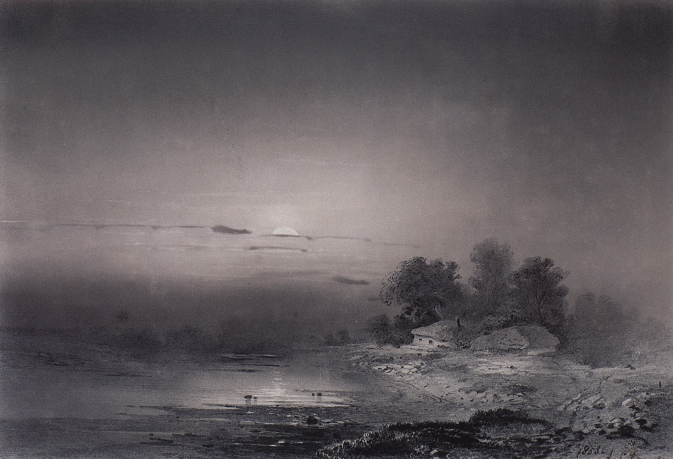 Саврасов. Лунная ночь. 1853