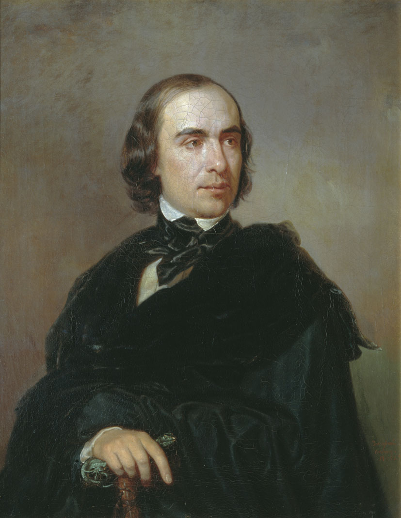 Захаров-Чеченец. Портрет историка Тимофея Николаевича Грановского. 1845