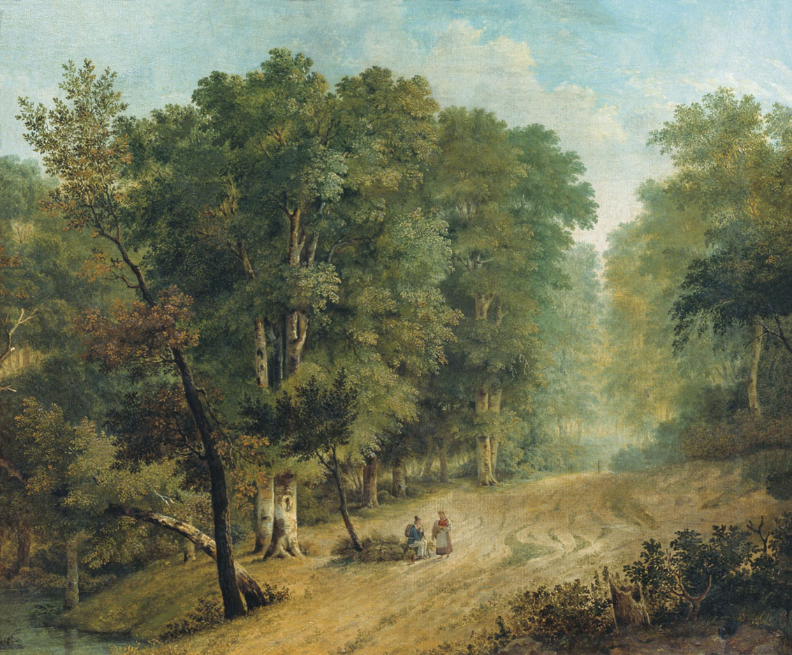 Щедровский. Дорога в лесу (с фигурами). 1836