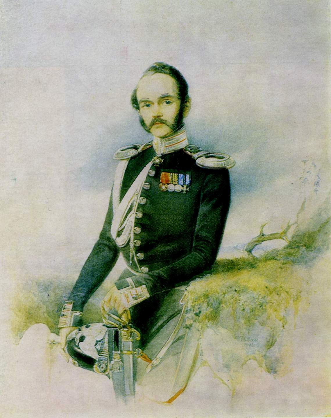 Гау В.. Мужской портрет. 1846