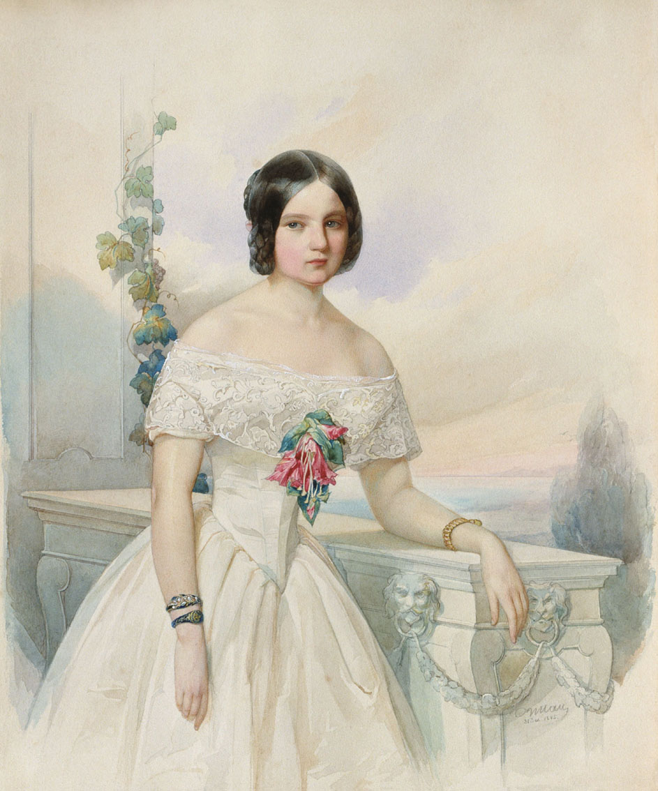 Гау В.. Женский портрет. 1845