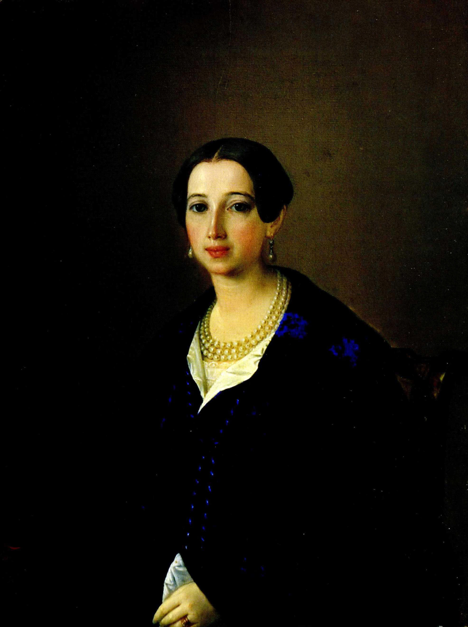 Тюрин П.. Женский портрет . 1844