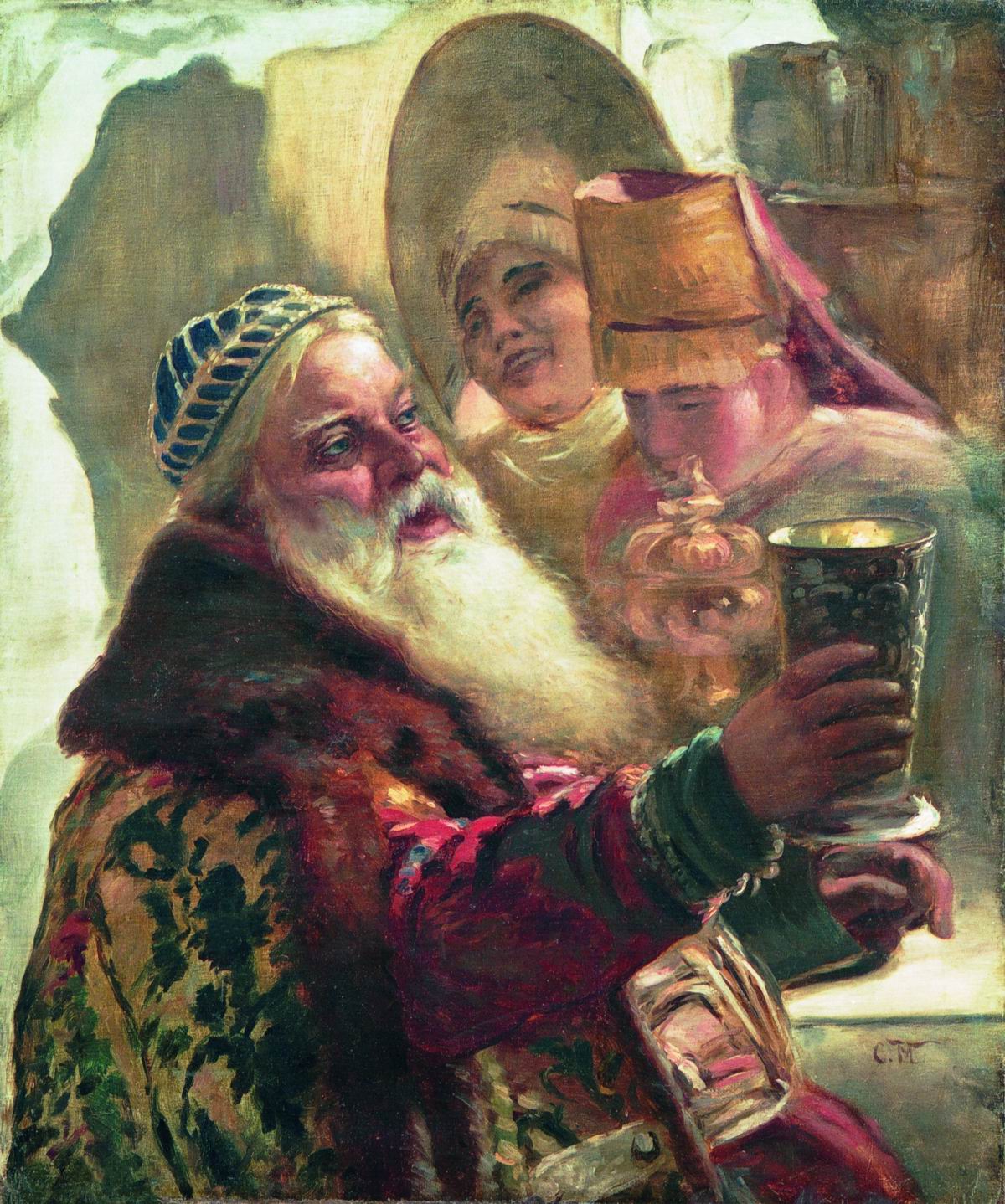 Маковский К.. Боярин с кубком. Конец 1890-х - 1900-е