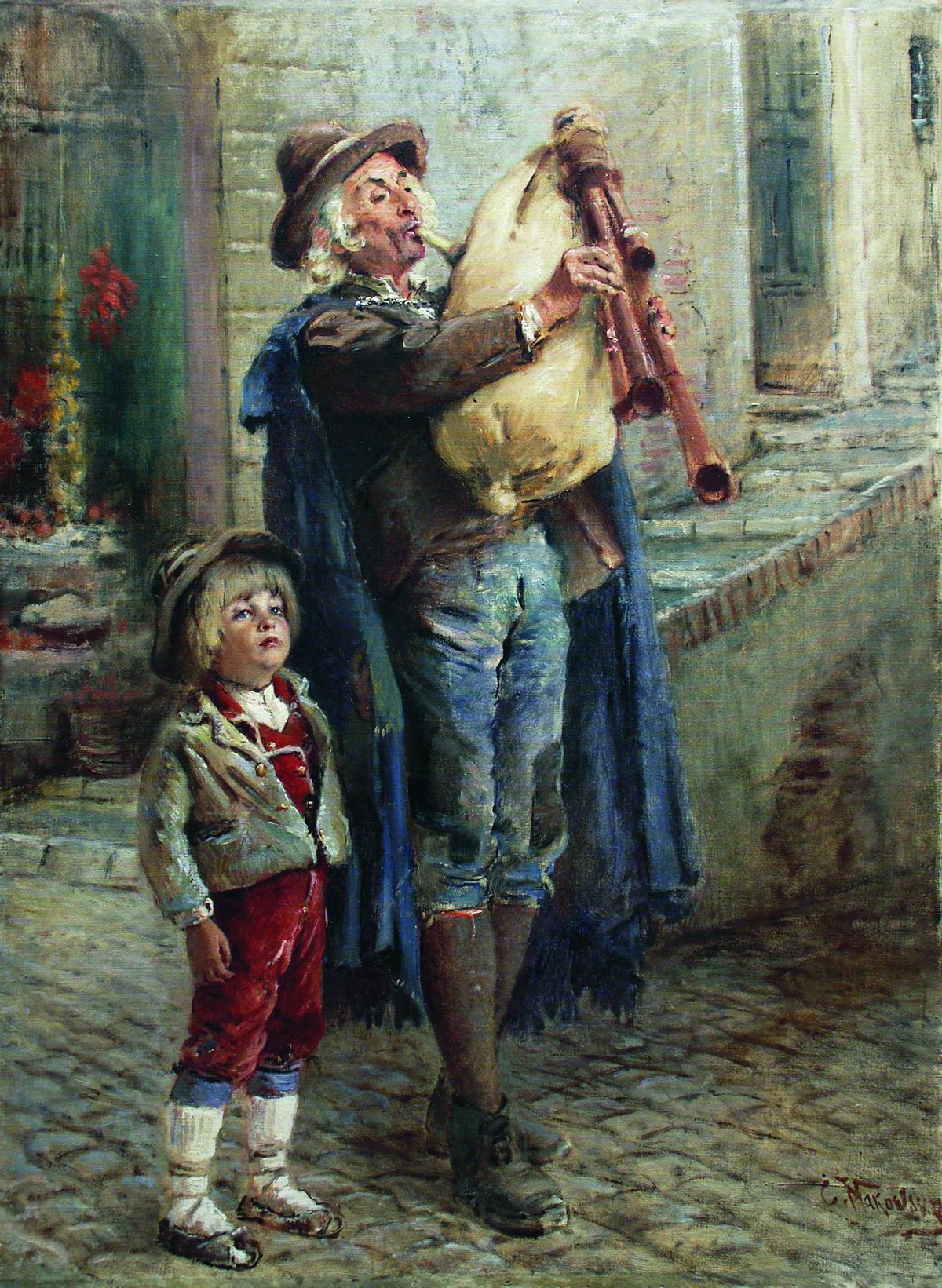 Маковский К.. Бродячие музыканты. Конец 1900-х - 1910-е