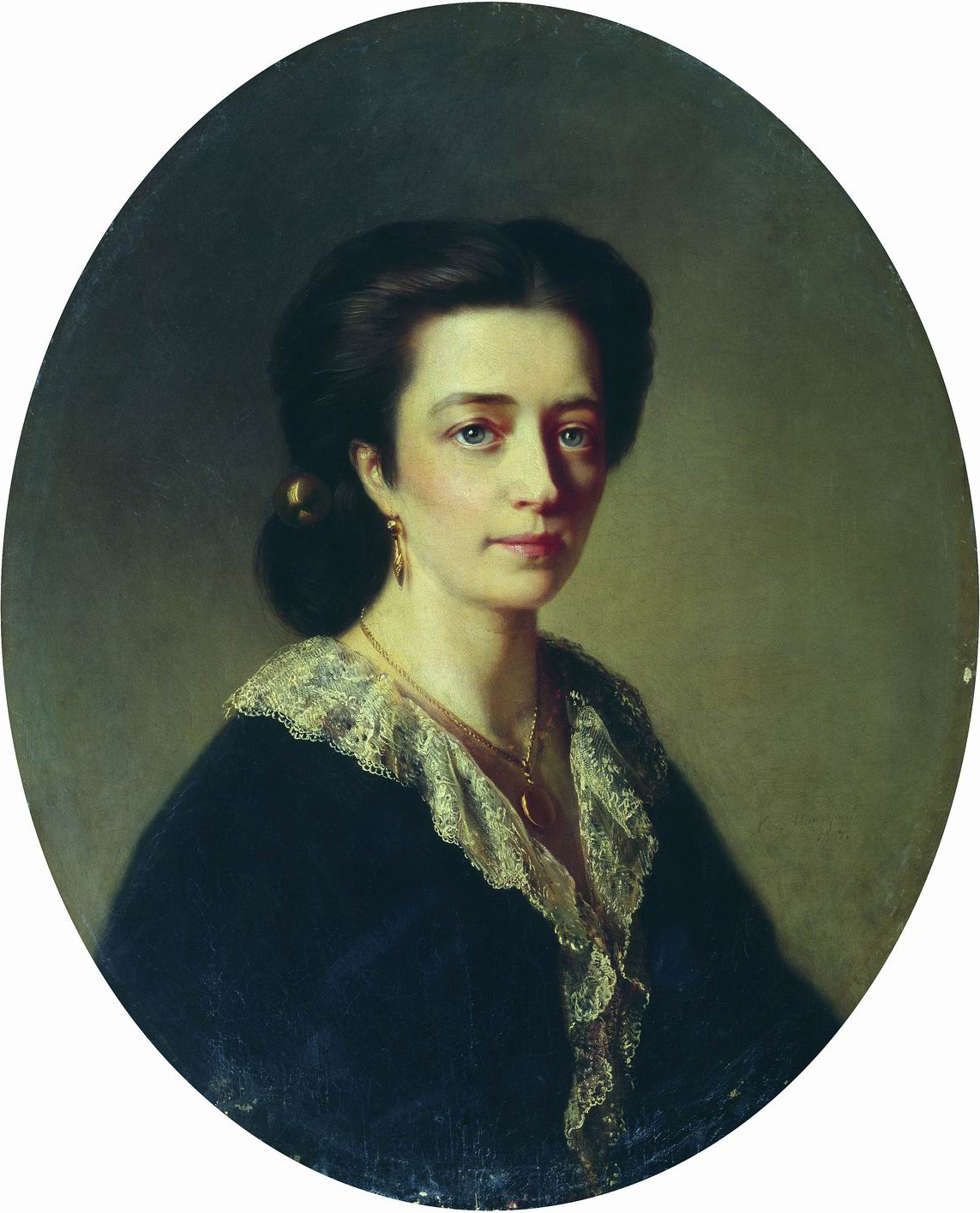 Маковский К.. Дама в черном. 1864