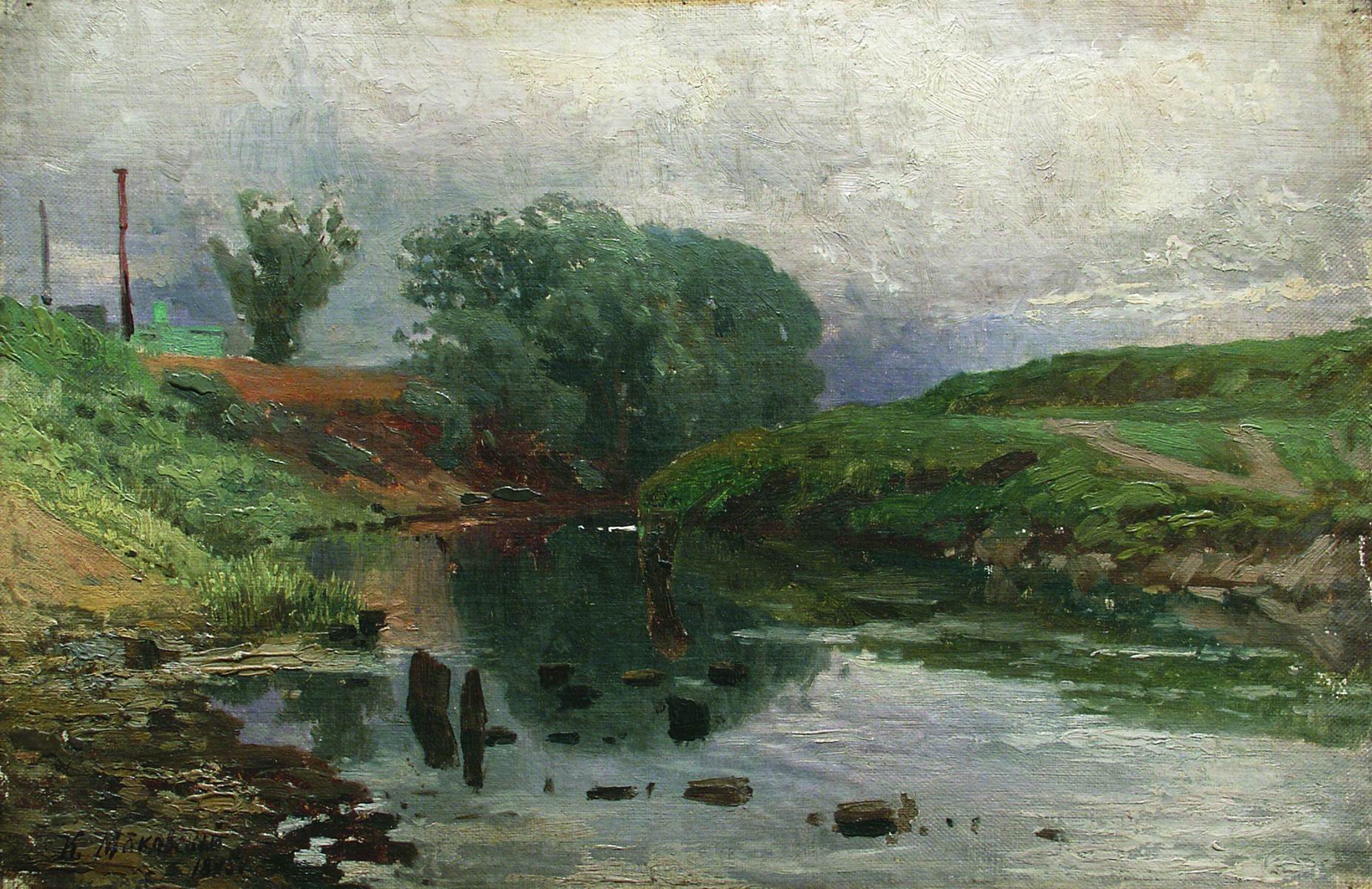 Маковский К.. Пейзаж. 1875