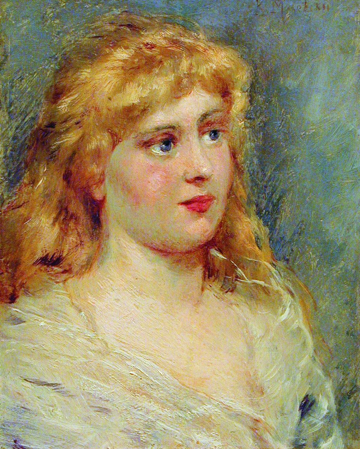 Маковский К.. Портрет блондинки. 1900-е