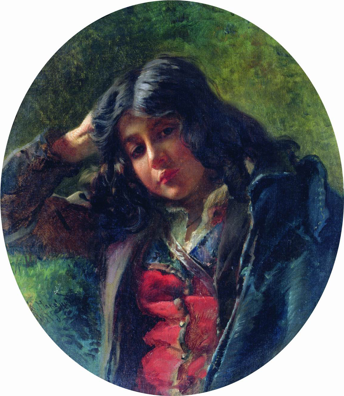 Маковский К.. Портрет мальчика. 1875