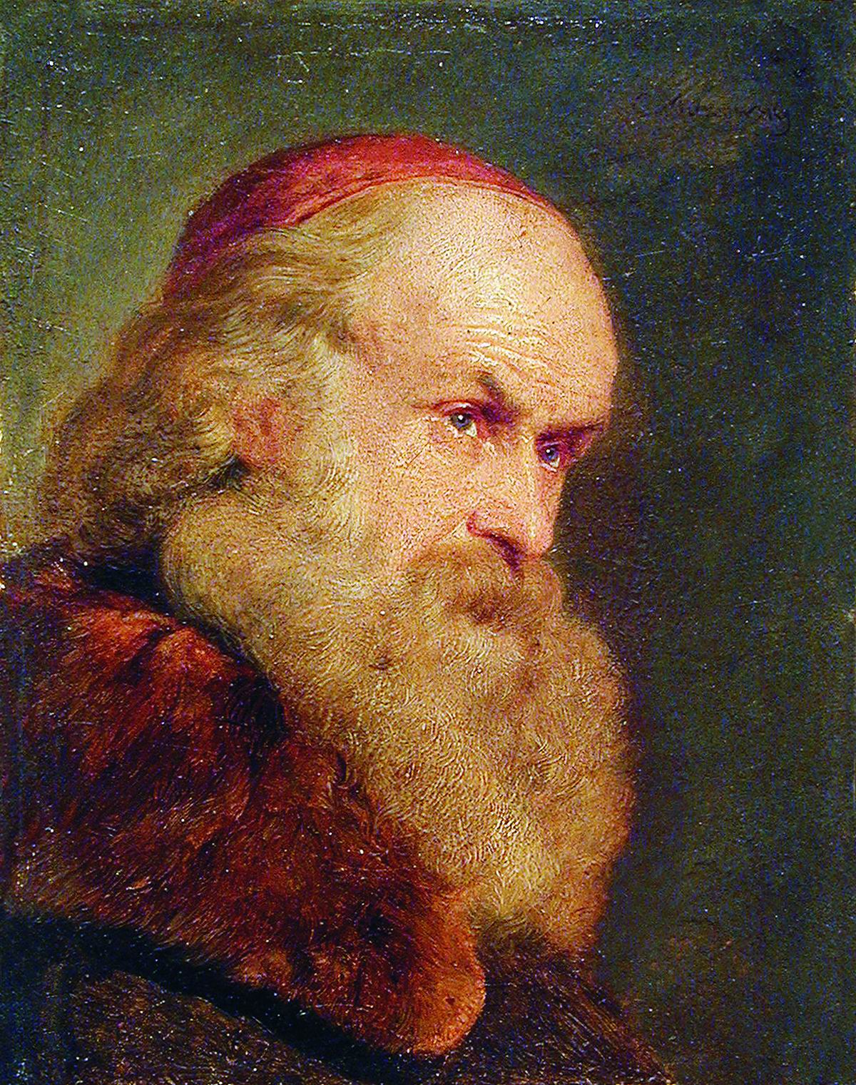 Маковский К.. Портрет старика. Начало 1860-х