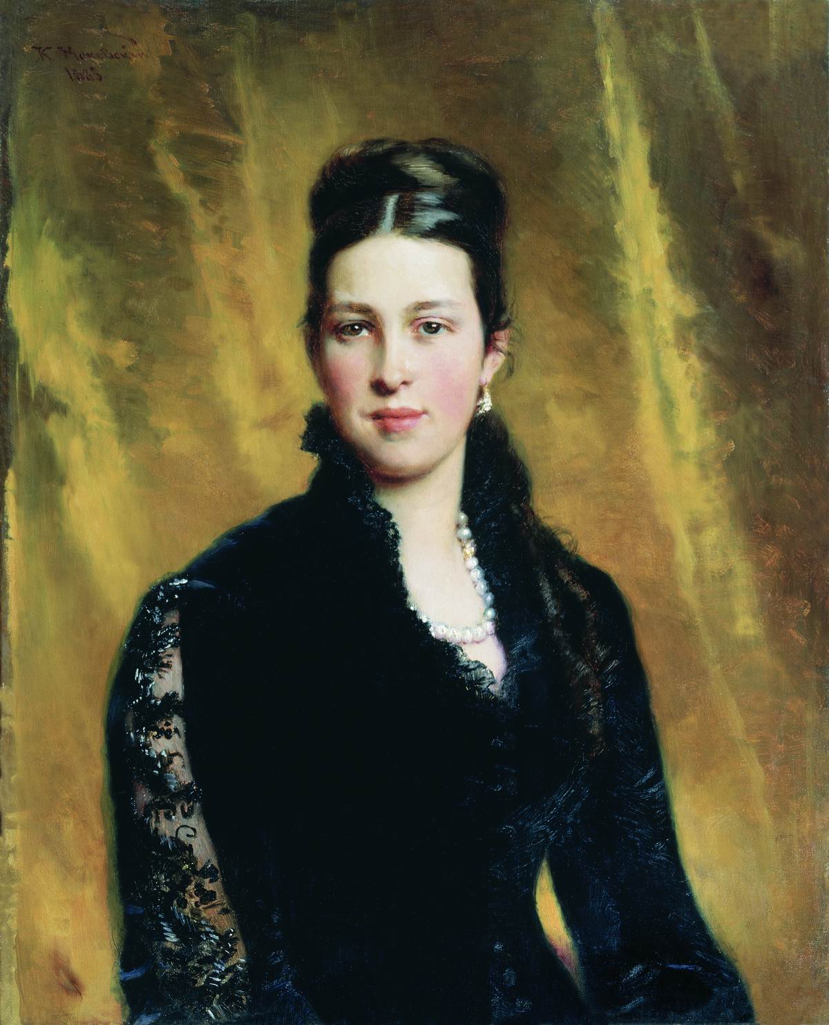 Маковский К.. Женский портрет. 1883