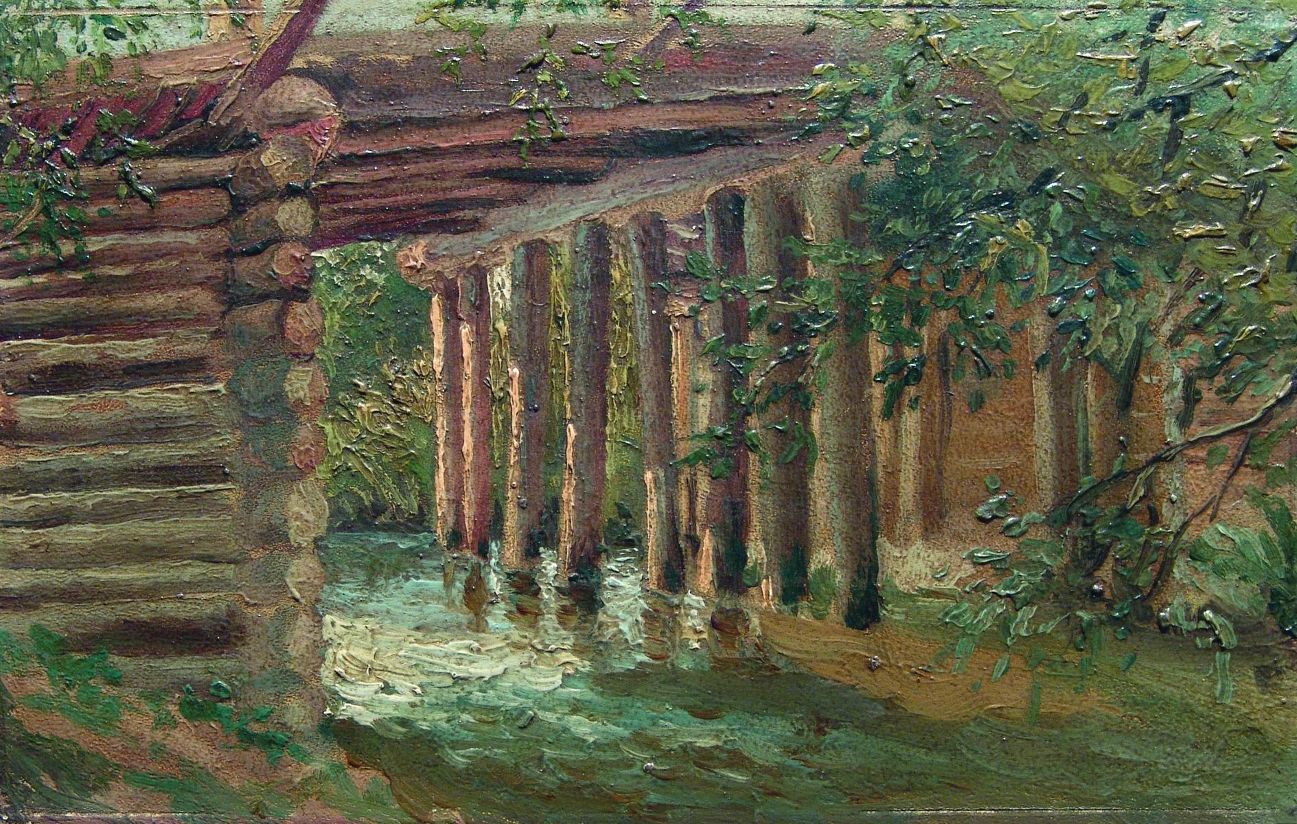 Маковский К.. Мост через речку. 1880-е