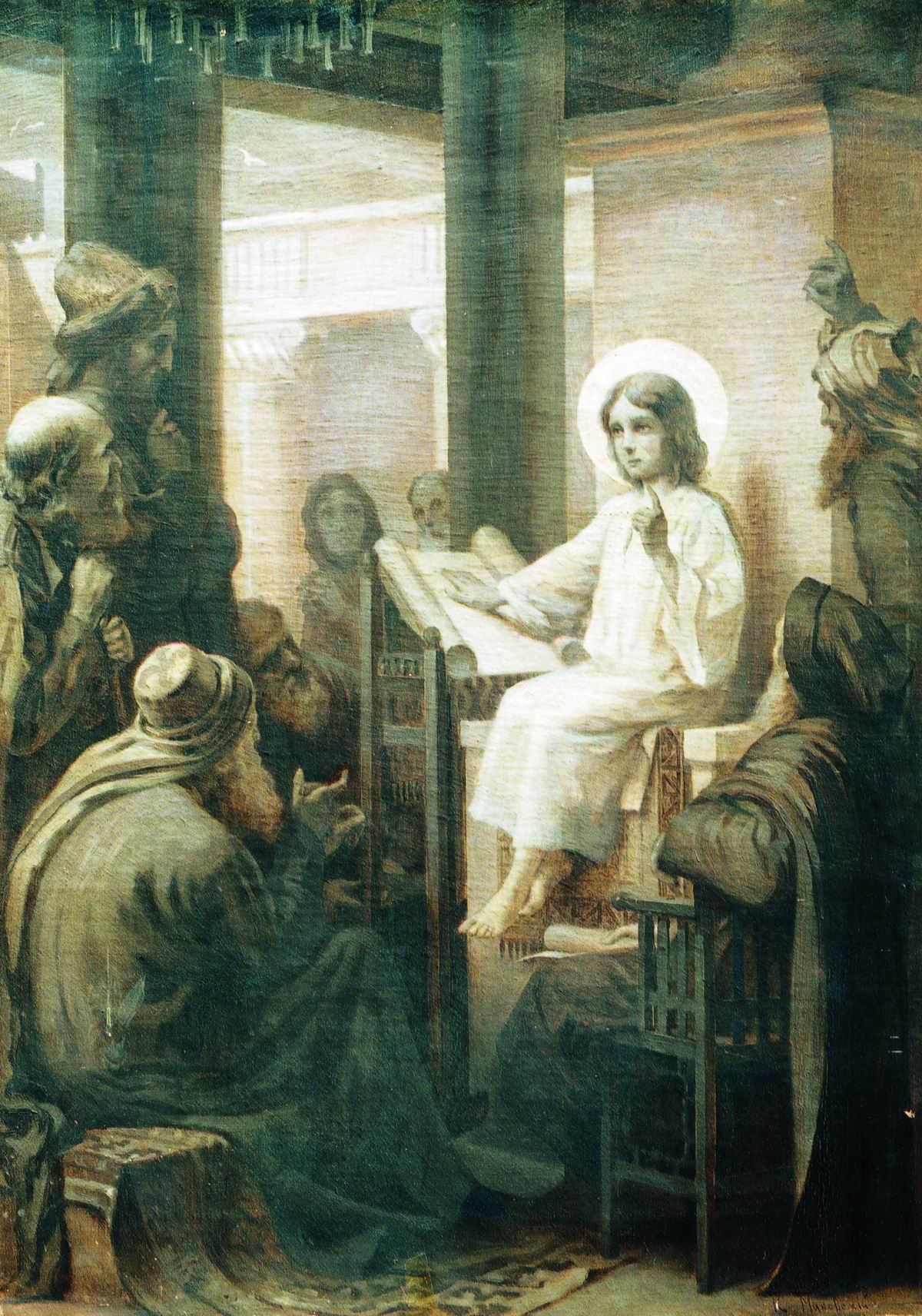 Маковский К.. Христос среди учителей. 1860-е