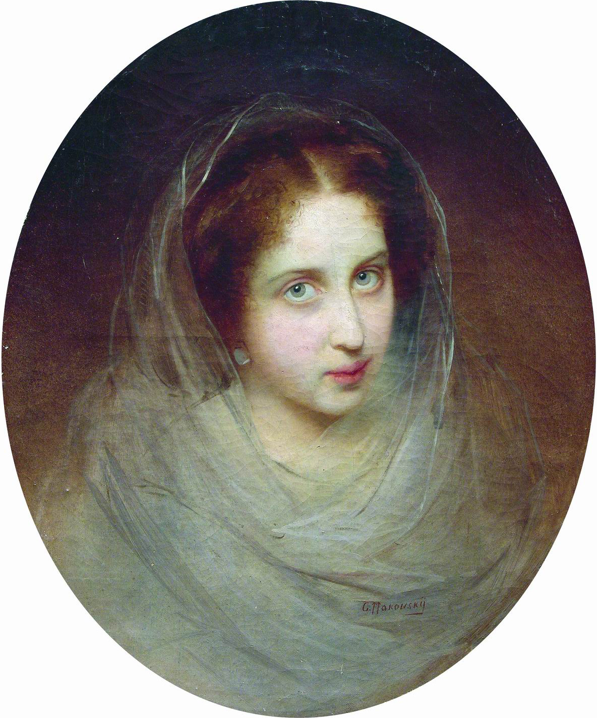 Маковский К.. Женский портрет. 1860-е
