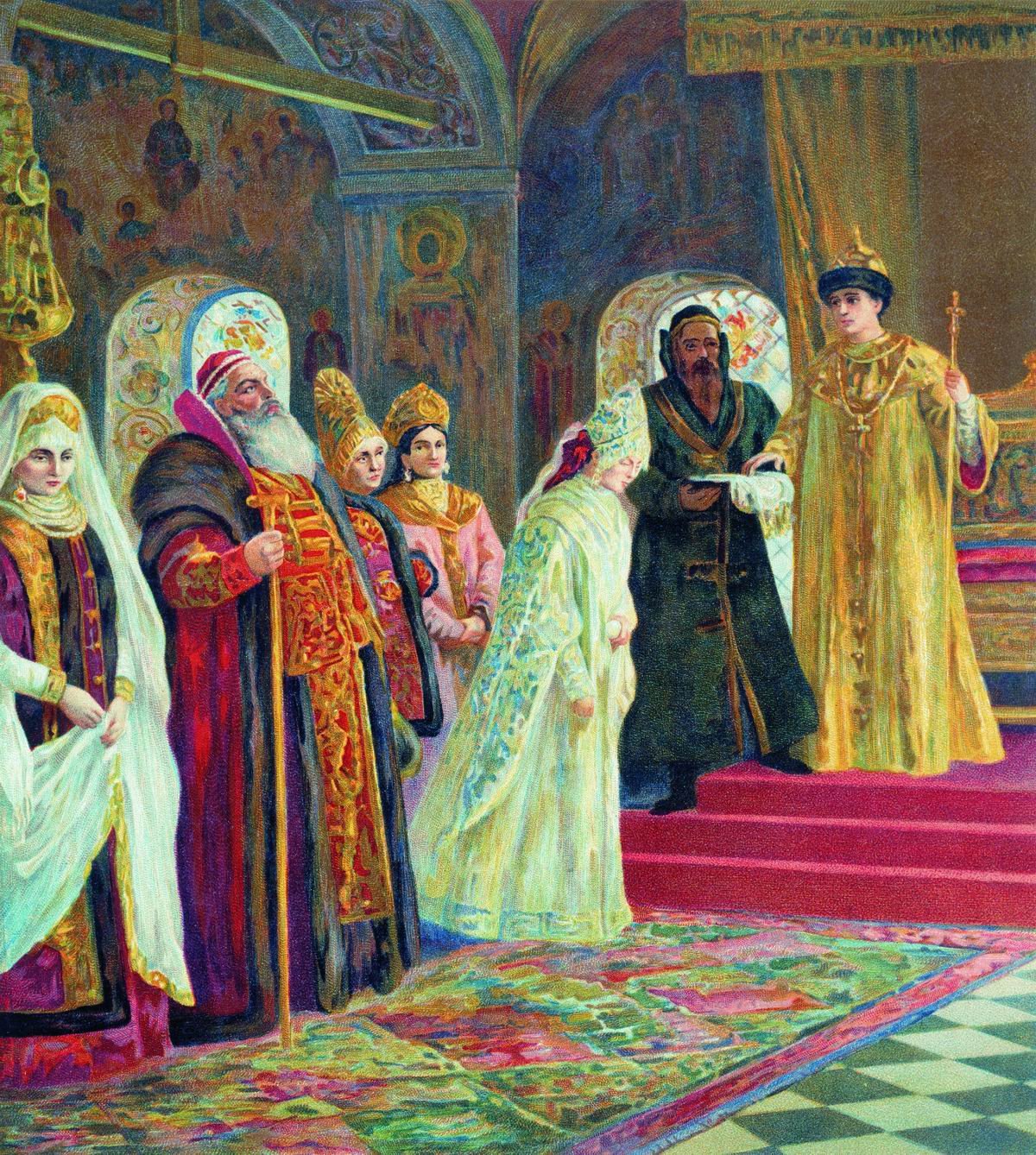 Маковский К.. Выбор невесты царем Алексеем Михайловичем