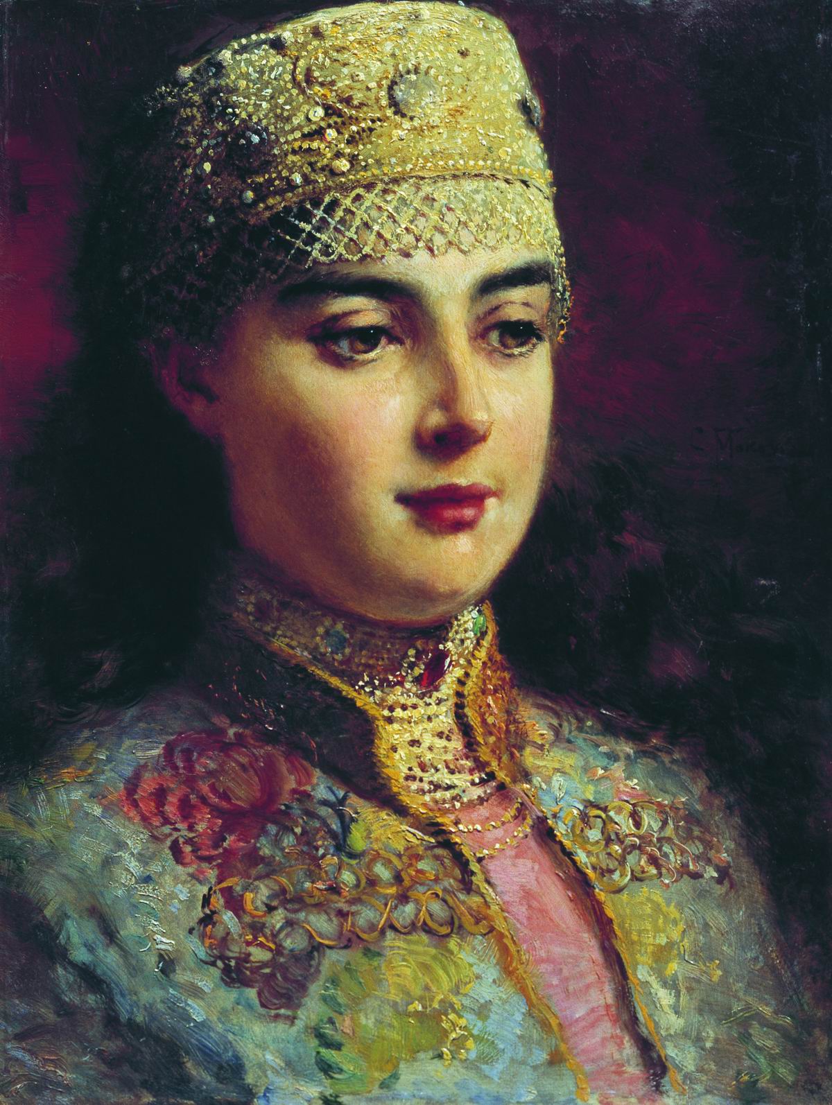 Маковский К.. Боярышня. 1897