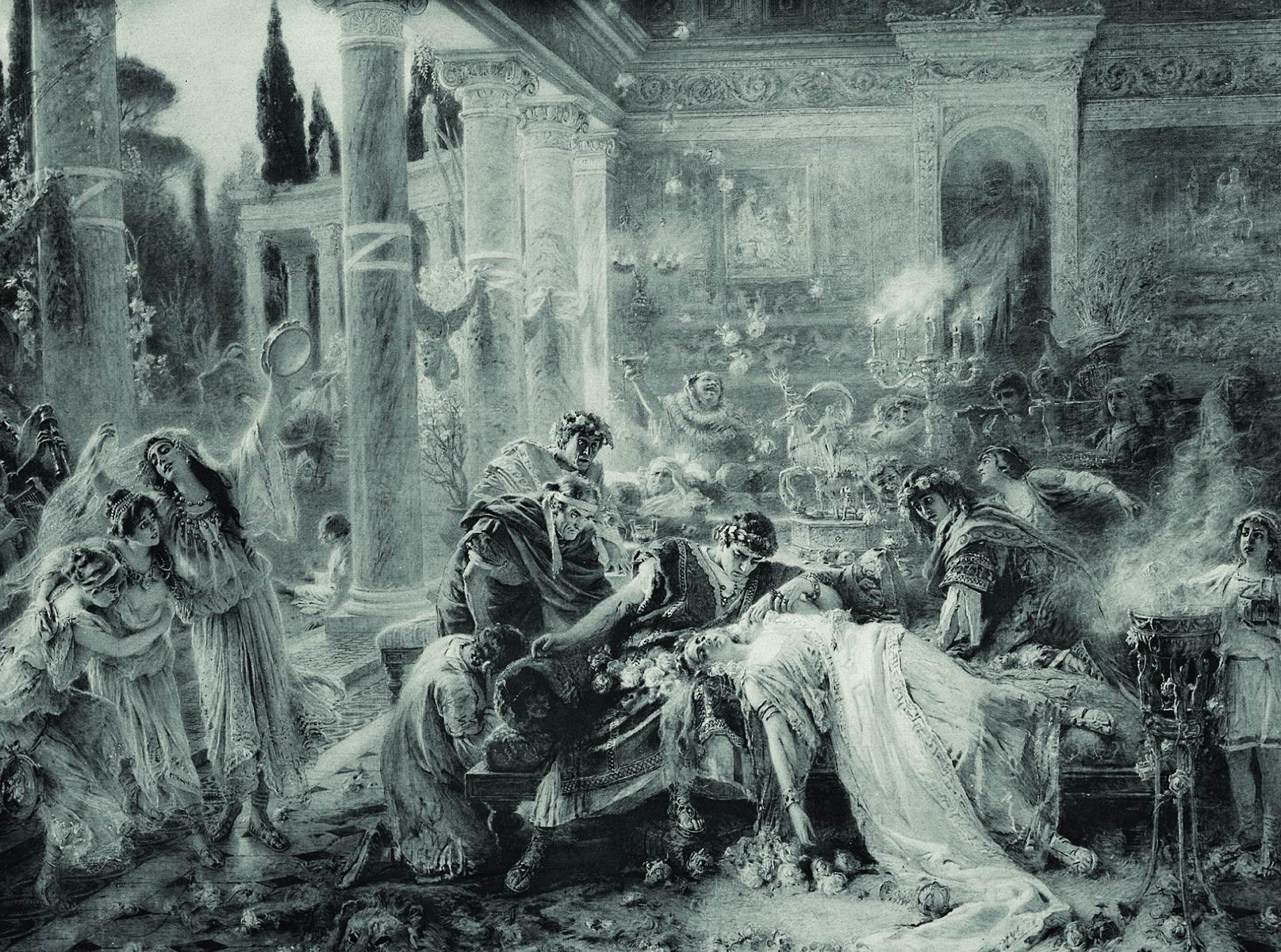 Маковский К.. Смерть Петрония. 1904