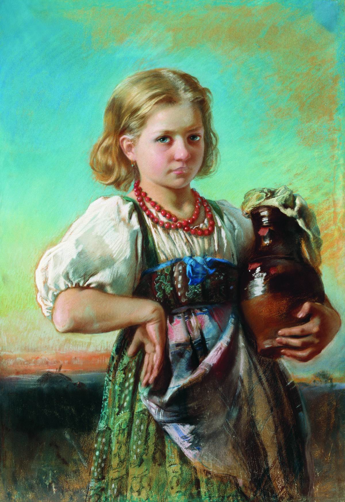 Маковский К.. Девочка с кувшином. 1880-е (?)