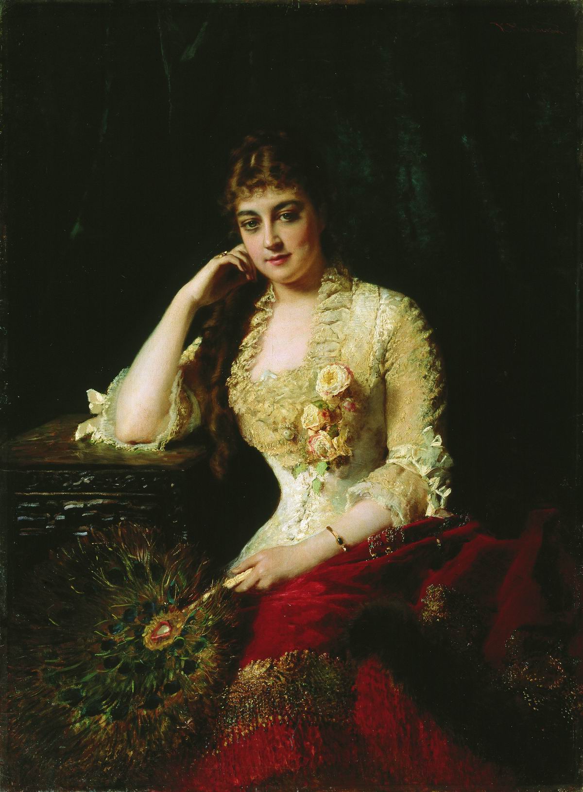 Маковский К.. Женский портрет. Начало 1880-х
