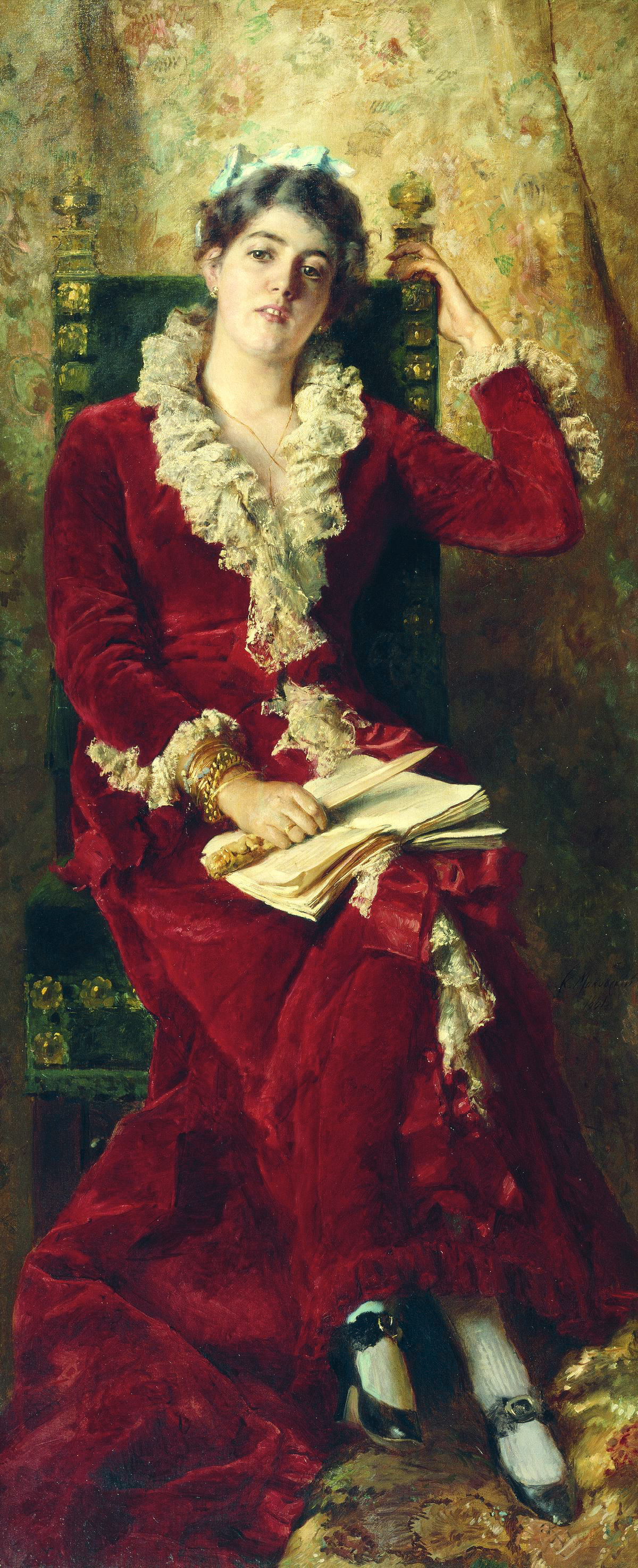 Маковский К.. Портрет Ю.П.Маковской. 1881