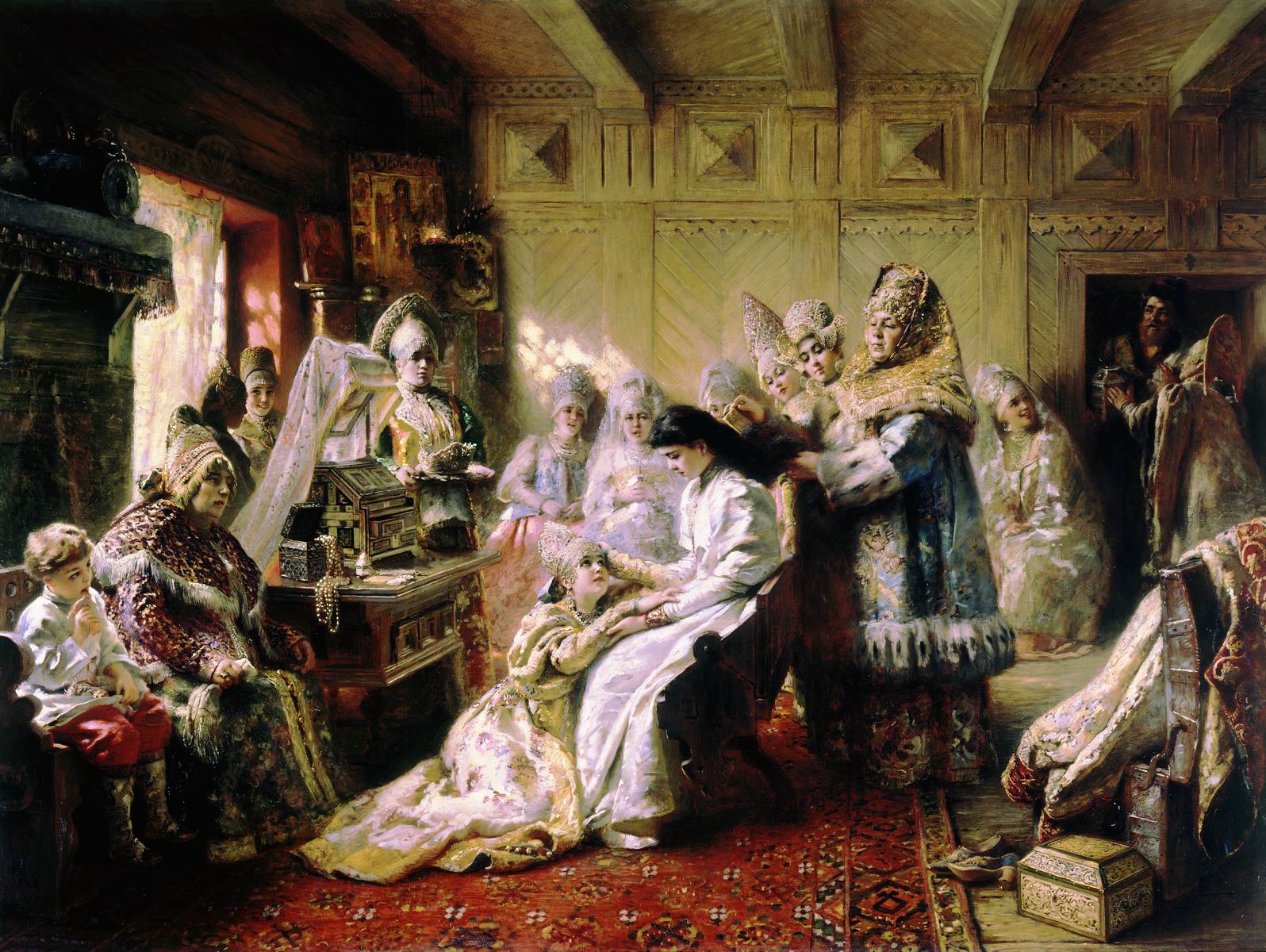 Маковский К.. Под венец. 1884
