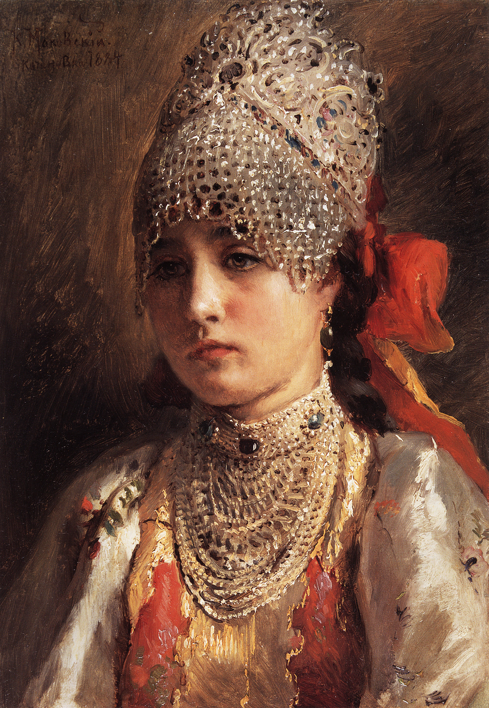 Маковский К.. Боярышня. 1884