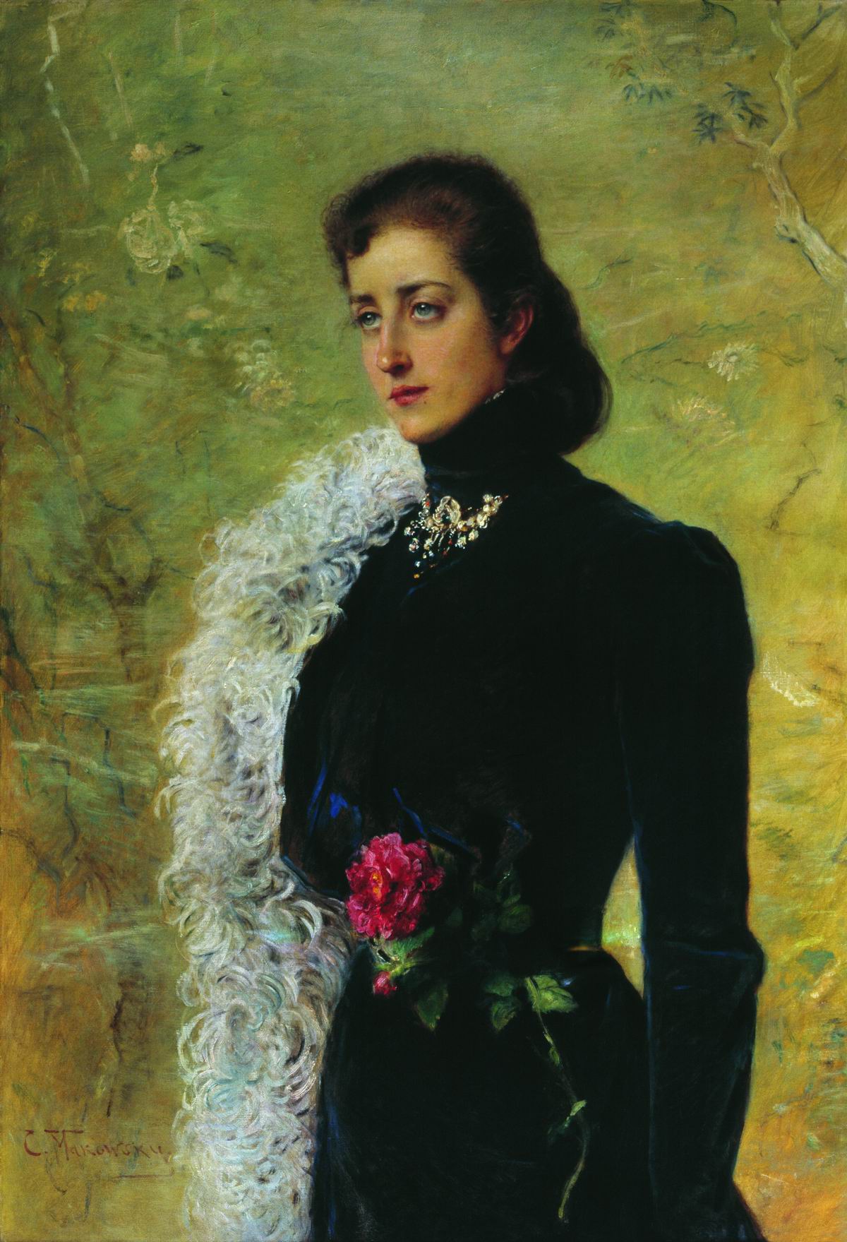 Маковский К.. Портрет В.В.Бахрушиной, урожденной Носовой. 1900-е