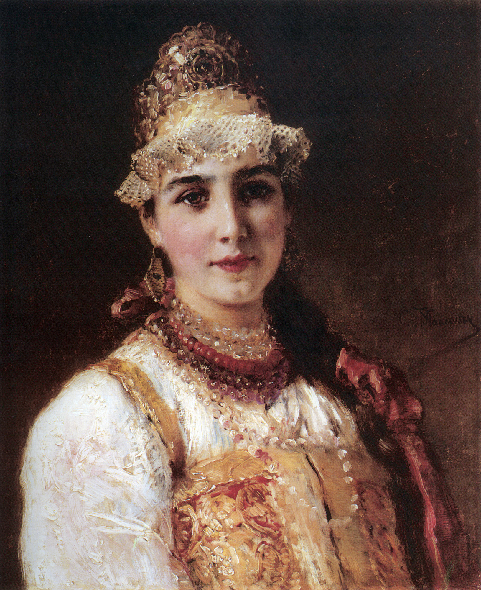 Маковский К.. Боярышня. 1890-е