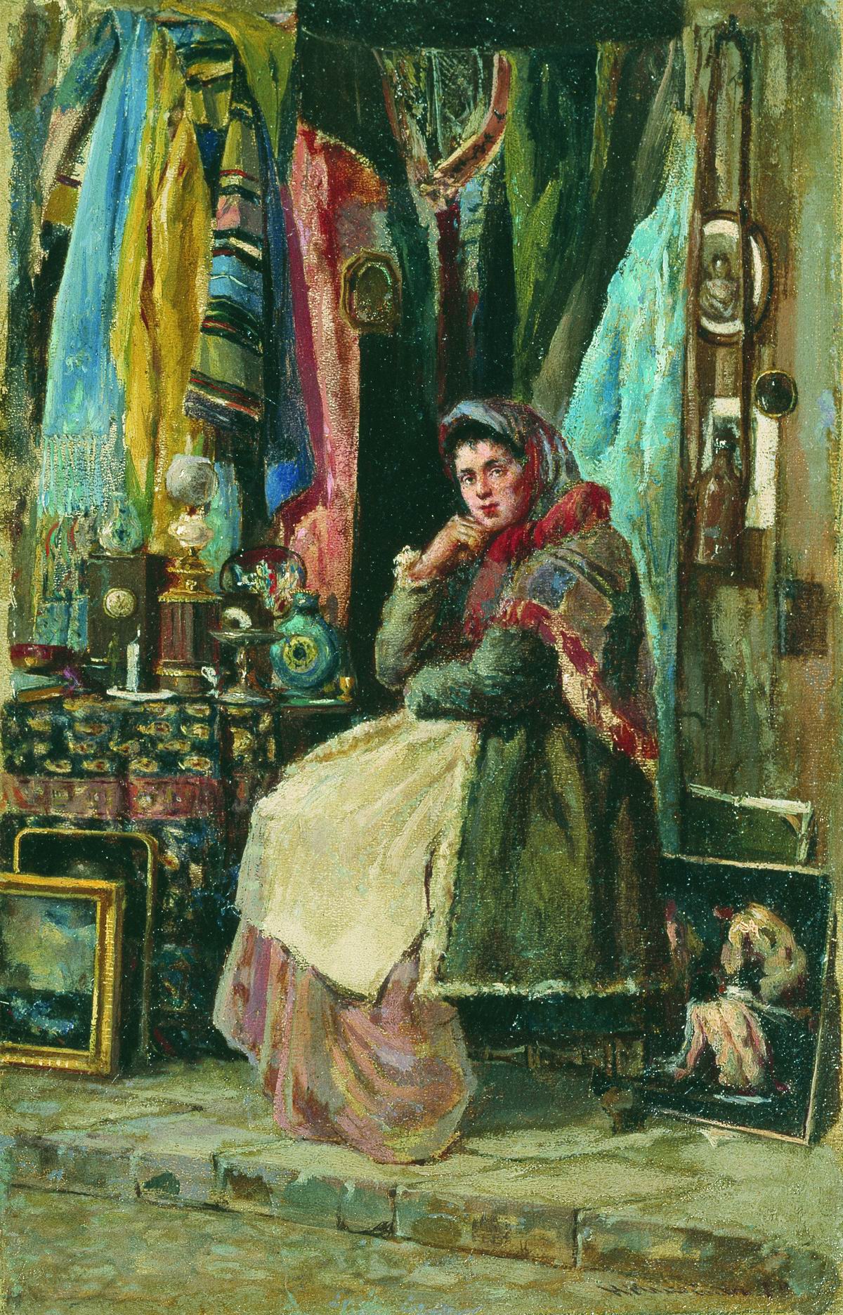Маковский К.. Антикварная лавка